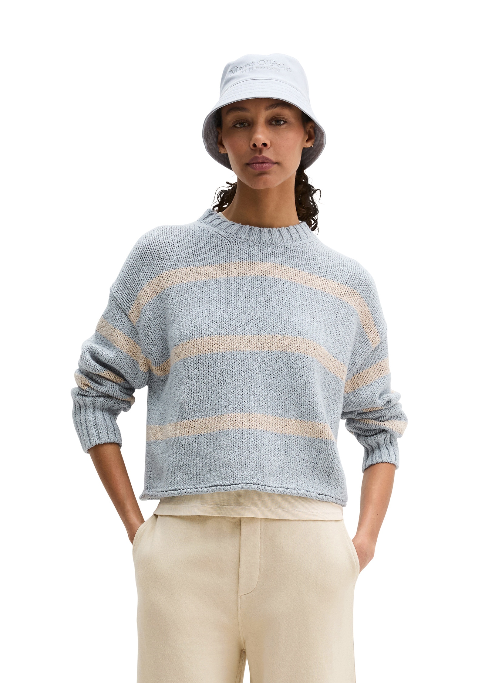 Marc OPolo Strickpullover "aus hochwertigem Baumwoll-Mix" günstig online kaufen