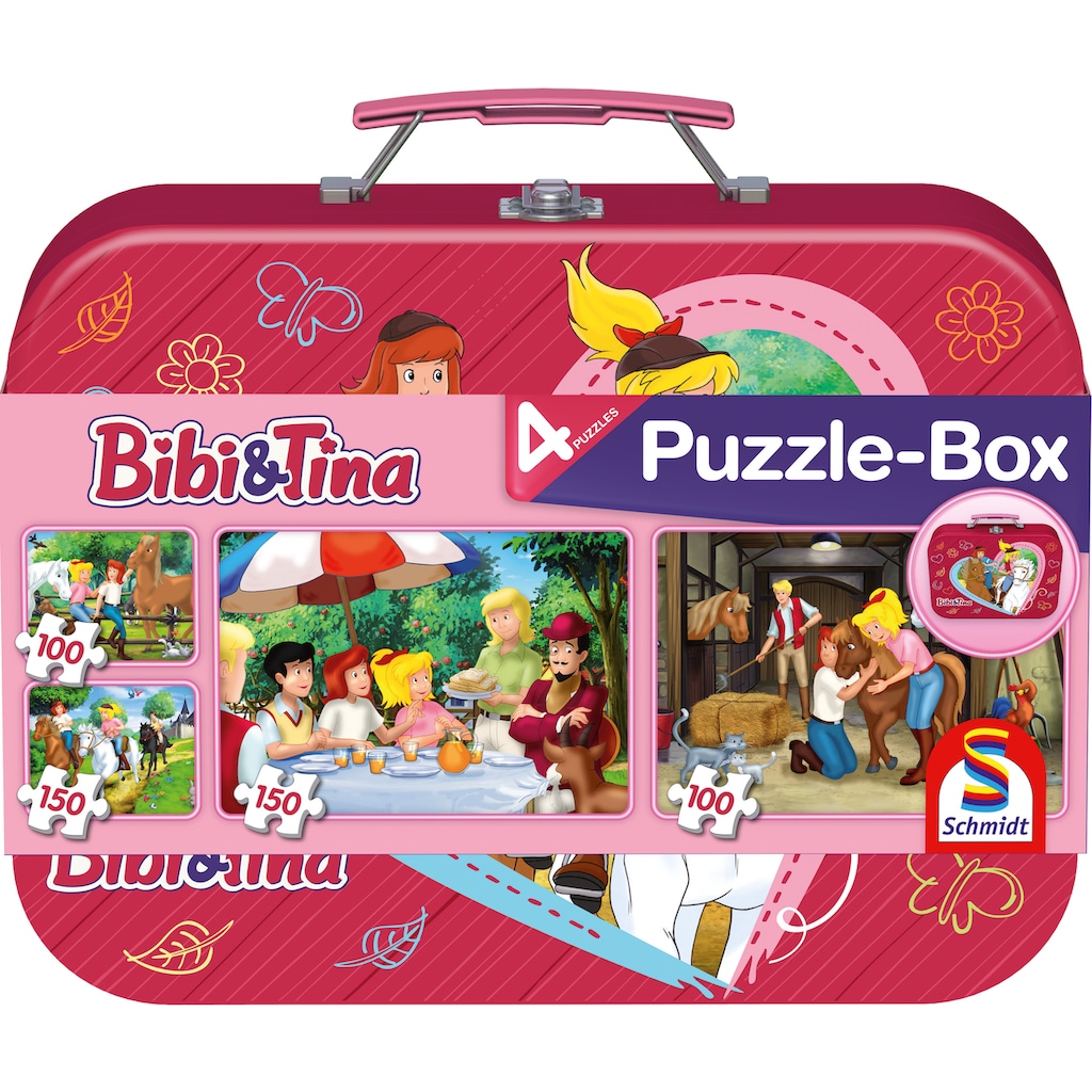 Schmidt Spiele Puzzle »Puzzlebox im Metallkoffer, Bibi + Tina«