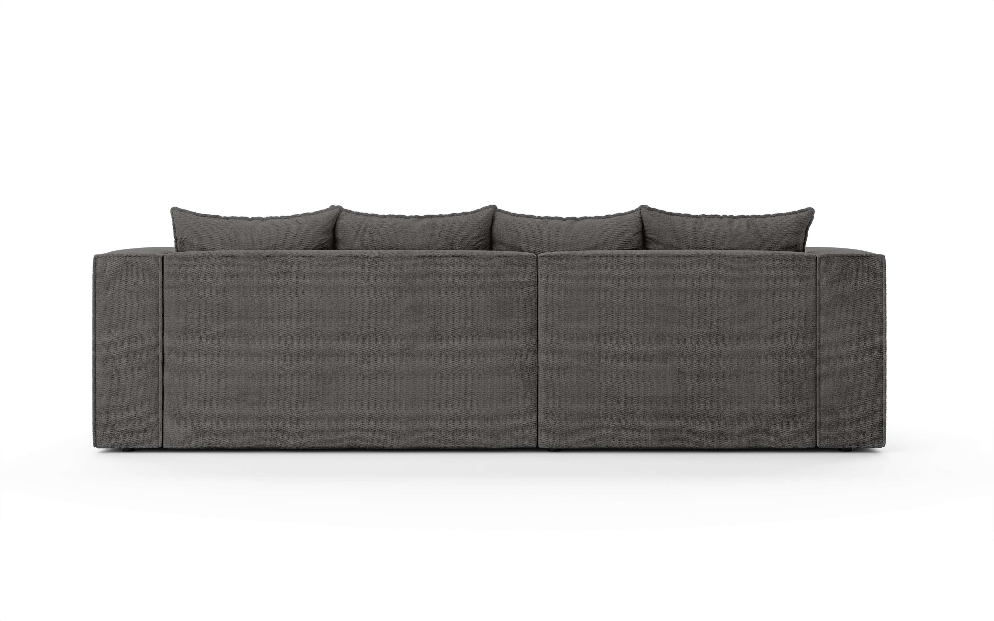 INOSIGN Ecksofa »LINCOLNVILLE mit Bettfunktion und Bettkasten, Maße B/H/T 244/76/150 cm«, L-Form mit Wellenunterfederung, Recamiere beidseitig montierbar
