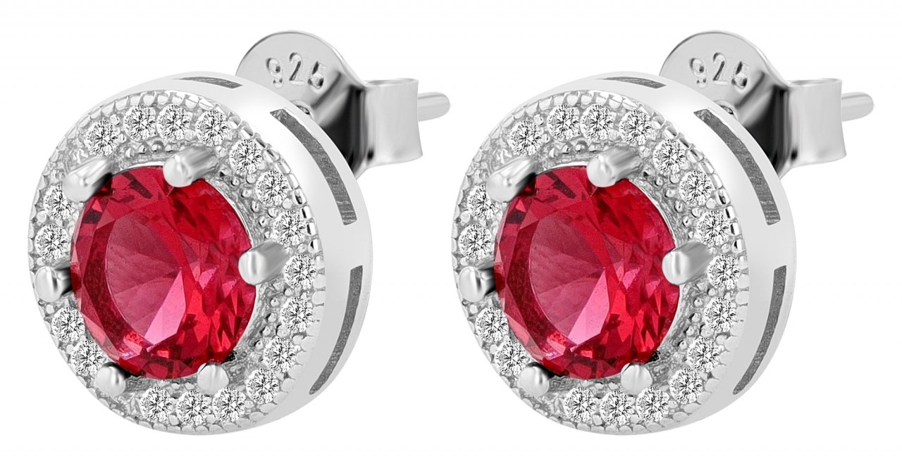 Adelia´s Paar Ohrhänger »Damen Ohrstecker aus 925 Sterling Silber und Zirkonia Ø 10 mm«