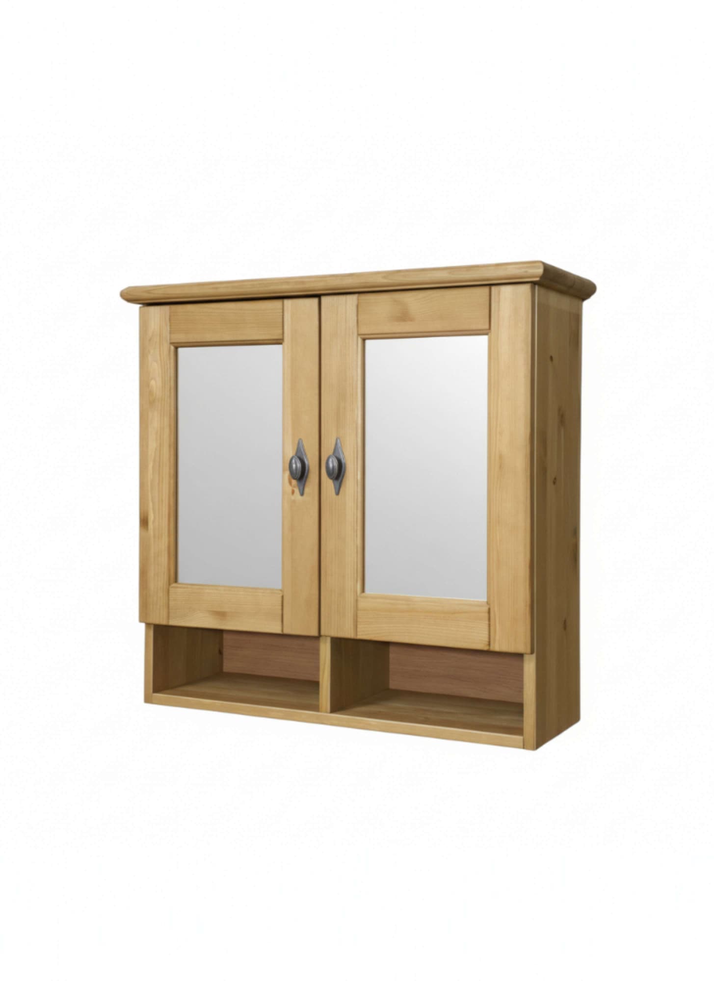 Home affaire Badezimmerspiegelschrank »Rauna« aus massiver Kiefer, Breite 64 cm, mit Spiegel, made in EU