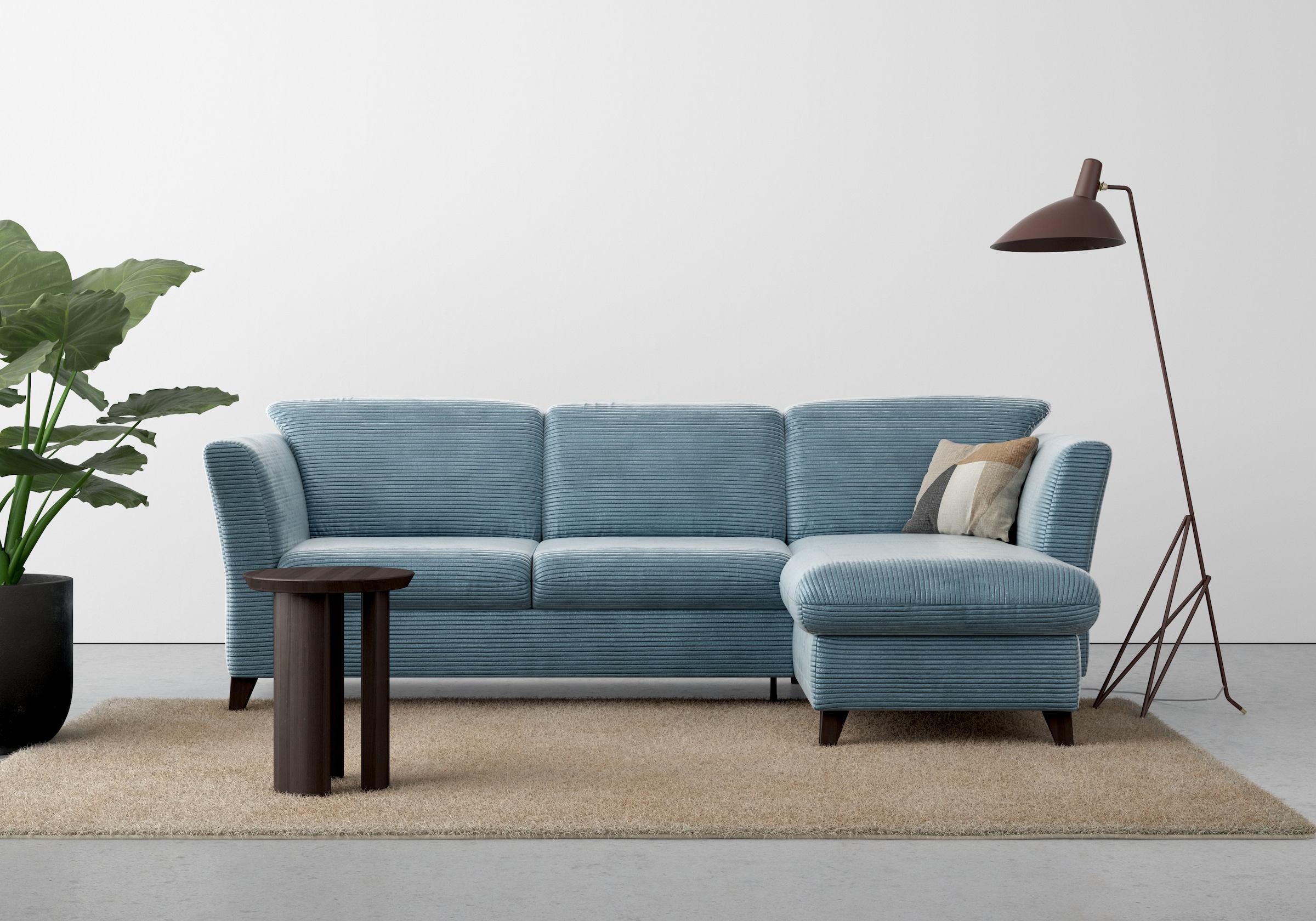 Home affaire Ecksofa »Trelleborg L-Form«, wahlweise mit Bettfunktion und Bettkasten, inkl. Federkern-Polsterung