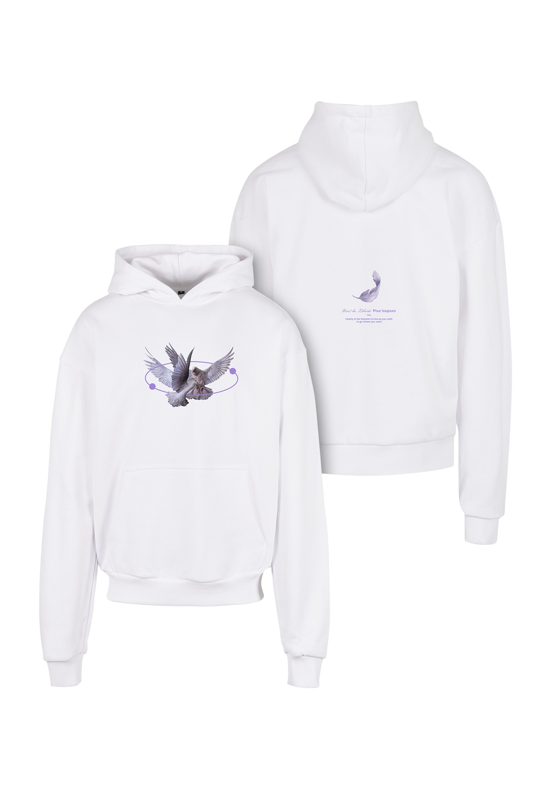 Upscale by Mister Tee Rundhalspullover "Upscale by Mister Tee Herren Vive La Liberte Oversize Hoody" 1 Stk.