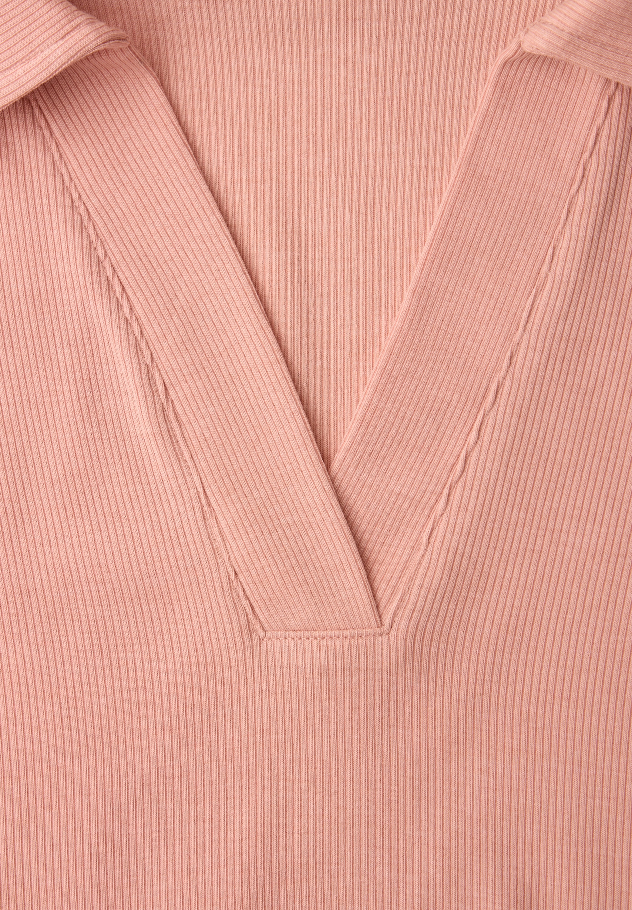 STREET ONE Langarmshirt in Melange Optik