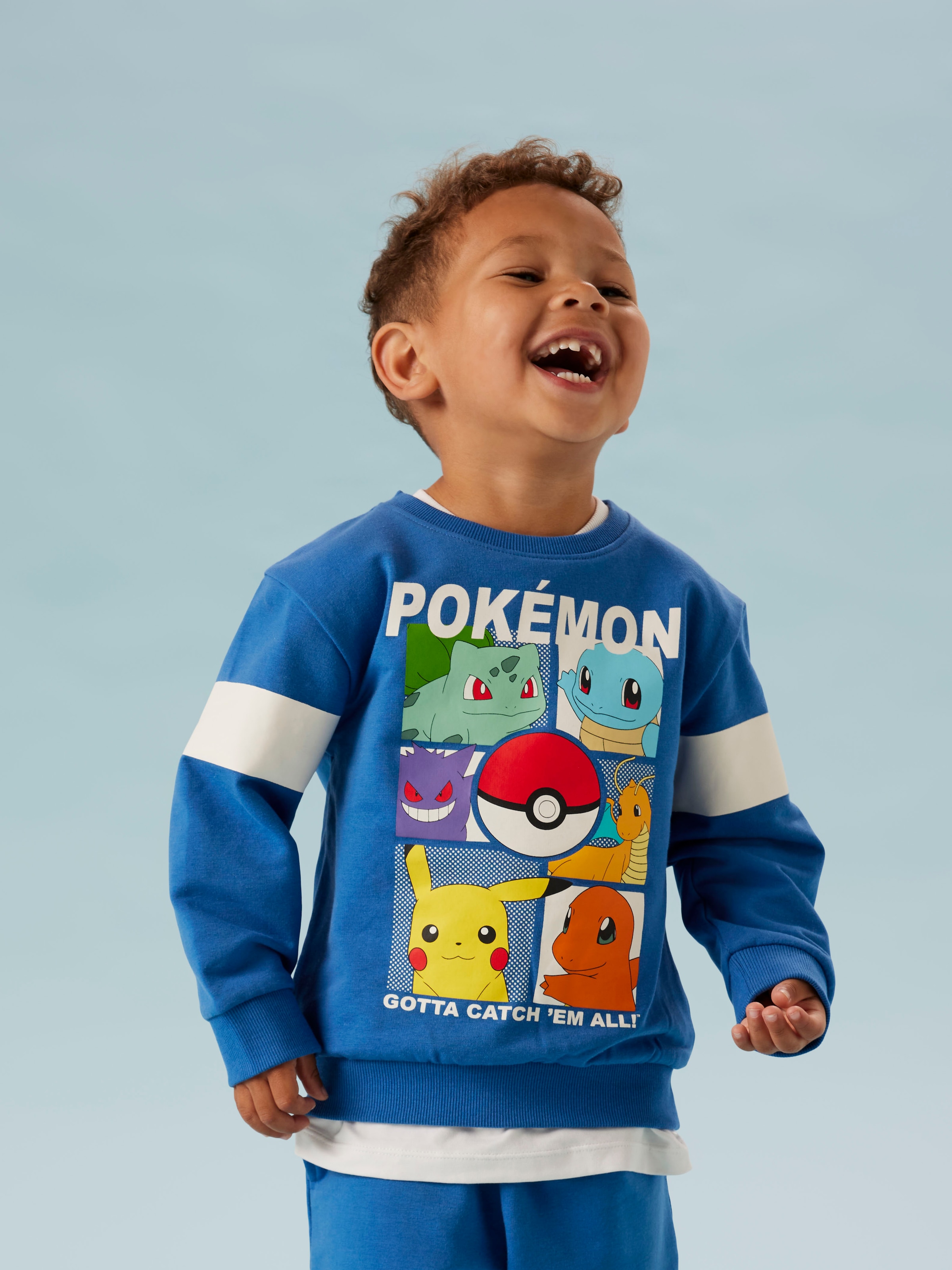 Name It Sweatshirt "NMMJUSSY POKEMON NREG SWEAT BRU NOOS SKY"