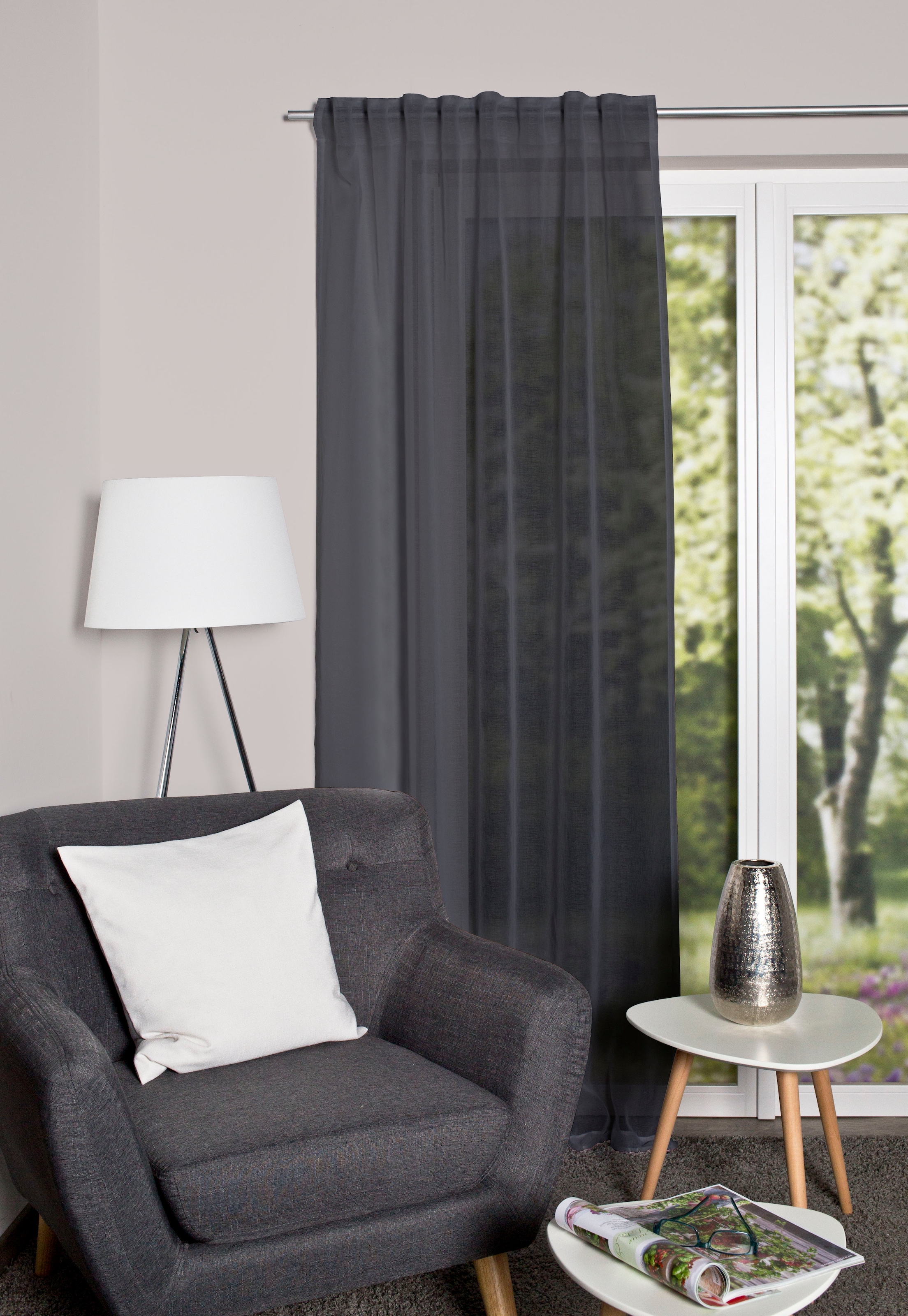 HOME WOHNIDEEN Gardine »DOLLY«, (1 St.), transparent