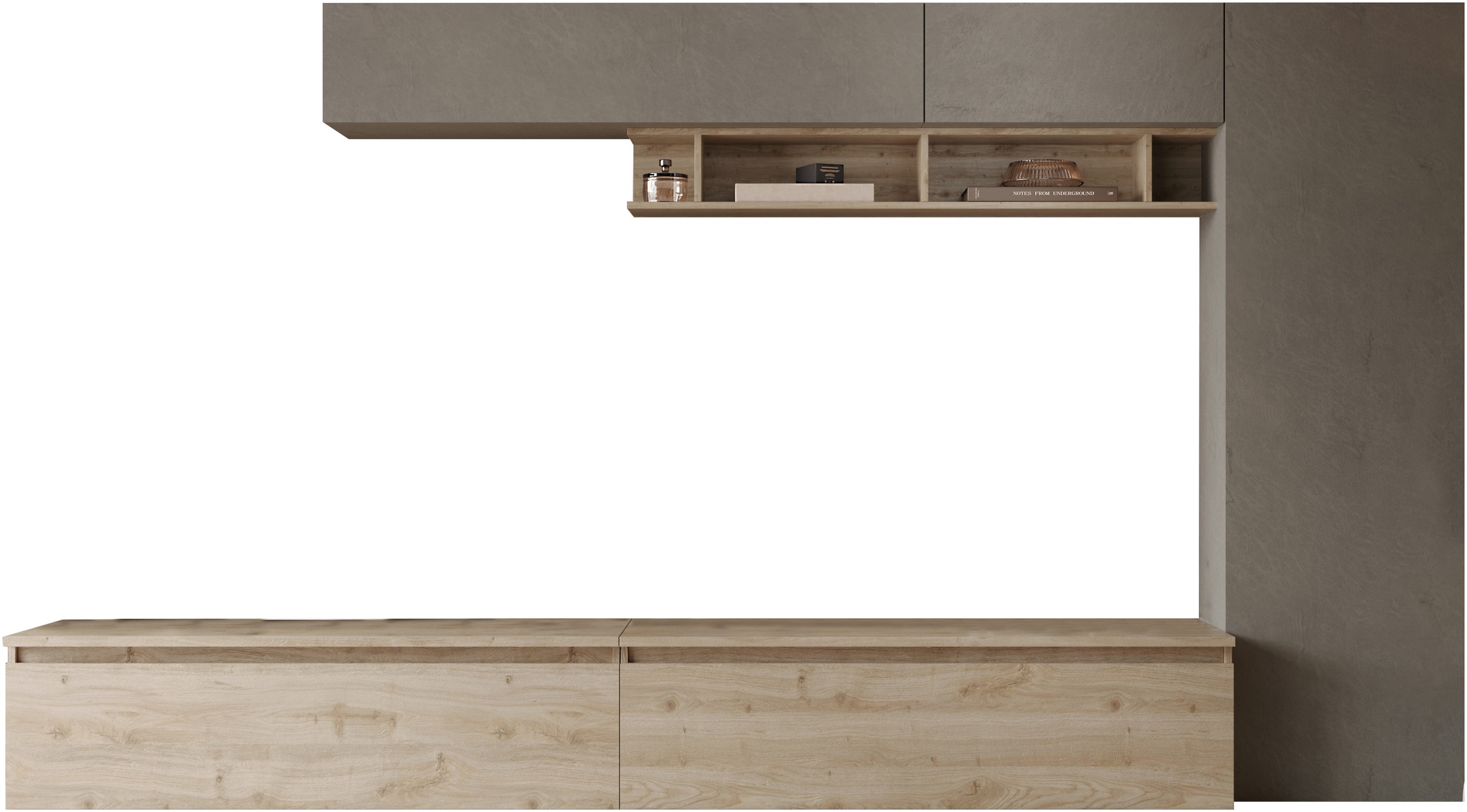 Home affaire Wohnwand "Infinity, 6tlg. Breite 331 cm, Höhe variabel, Schran günstig online kaufen