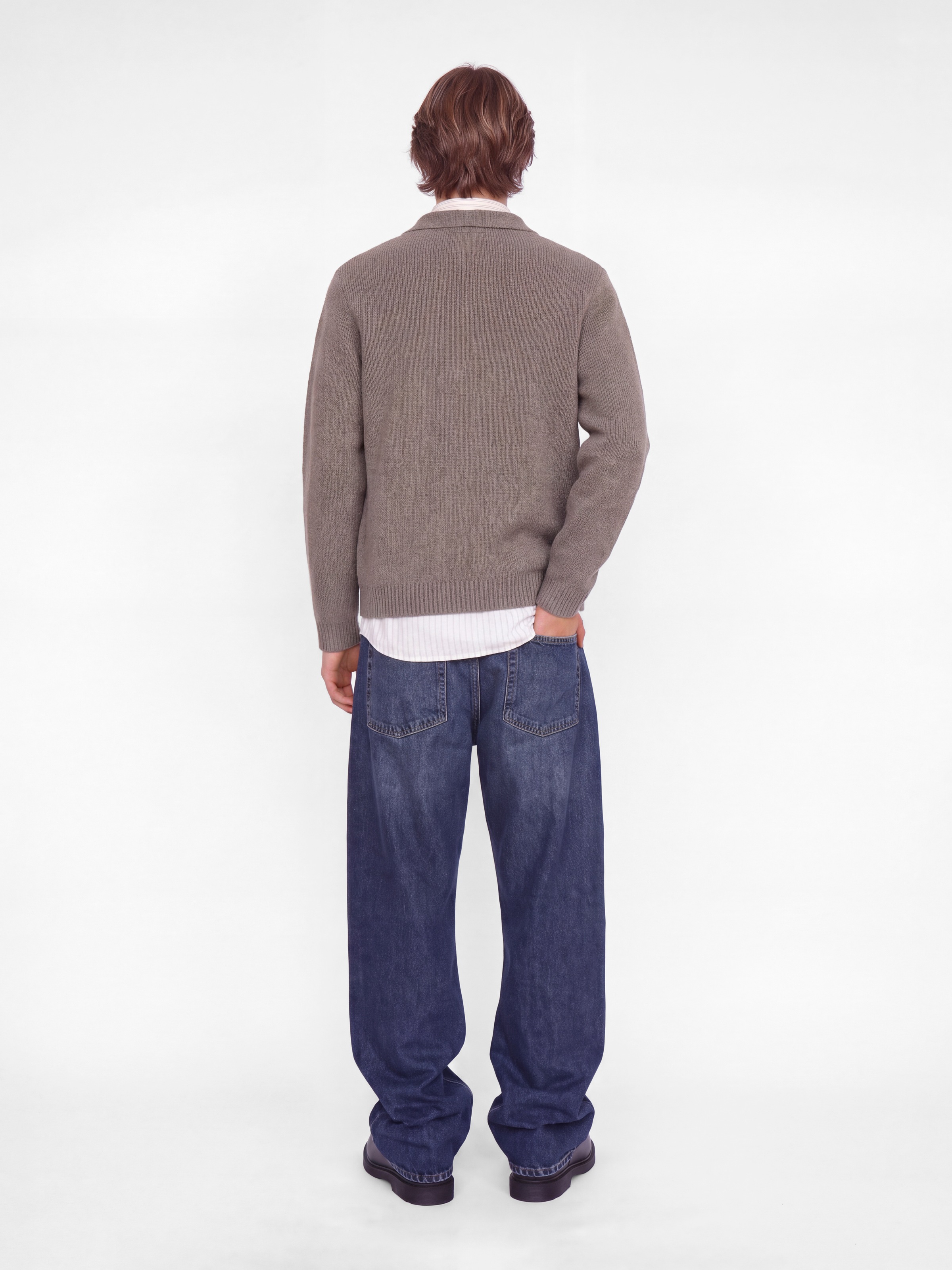 Jack & Jones Polokragenpullover »JPRBLAWESLEY KNIT POLO LS BF LN« Baumwollmischung, regular fit