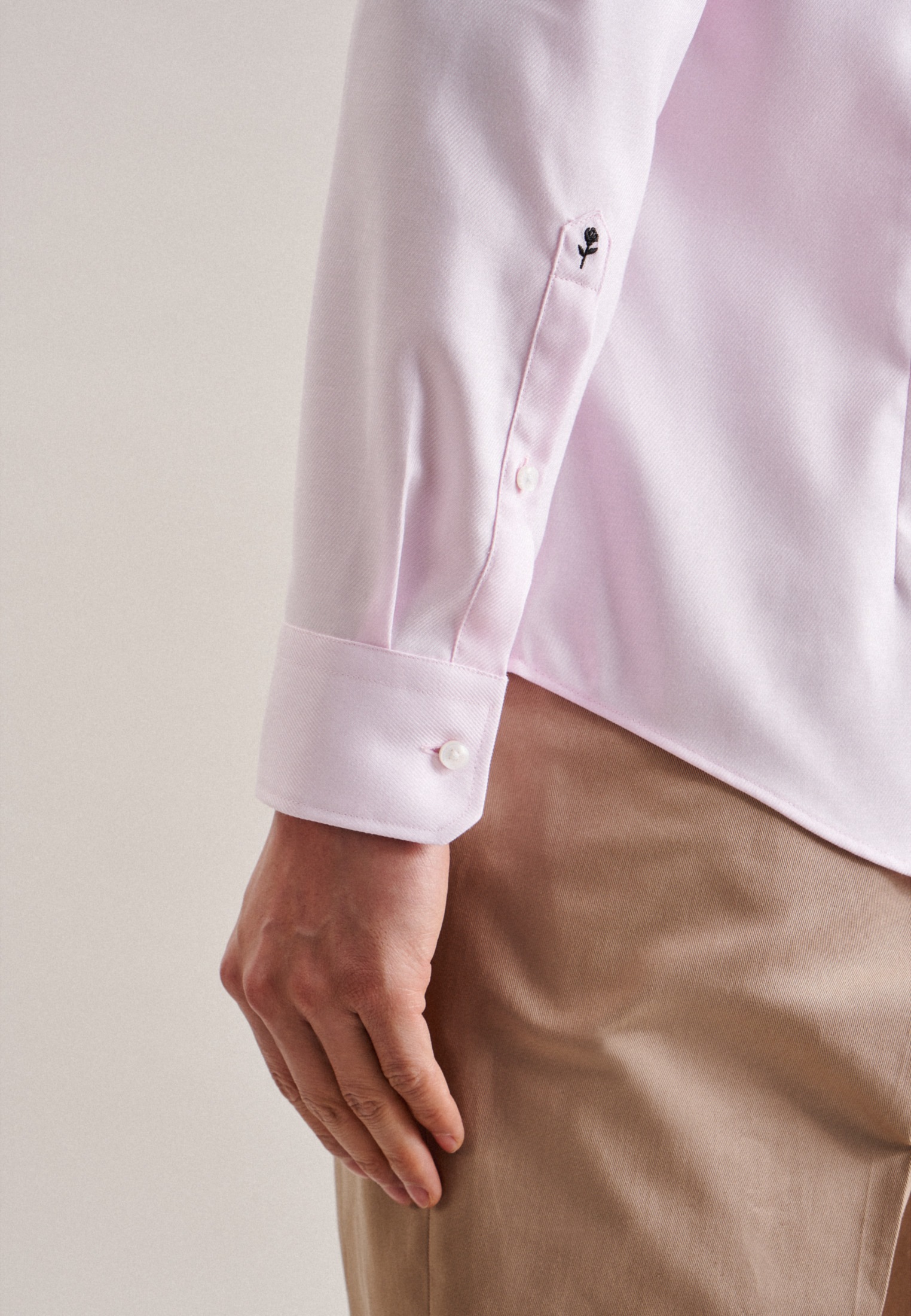 seidensticker Businesshemd »Schwarze Rose«, Slim Kentkragen Uni