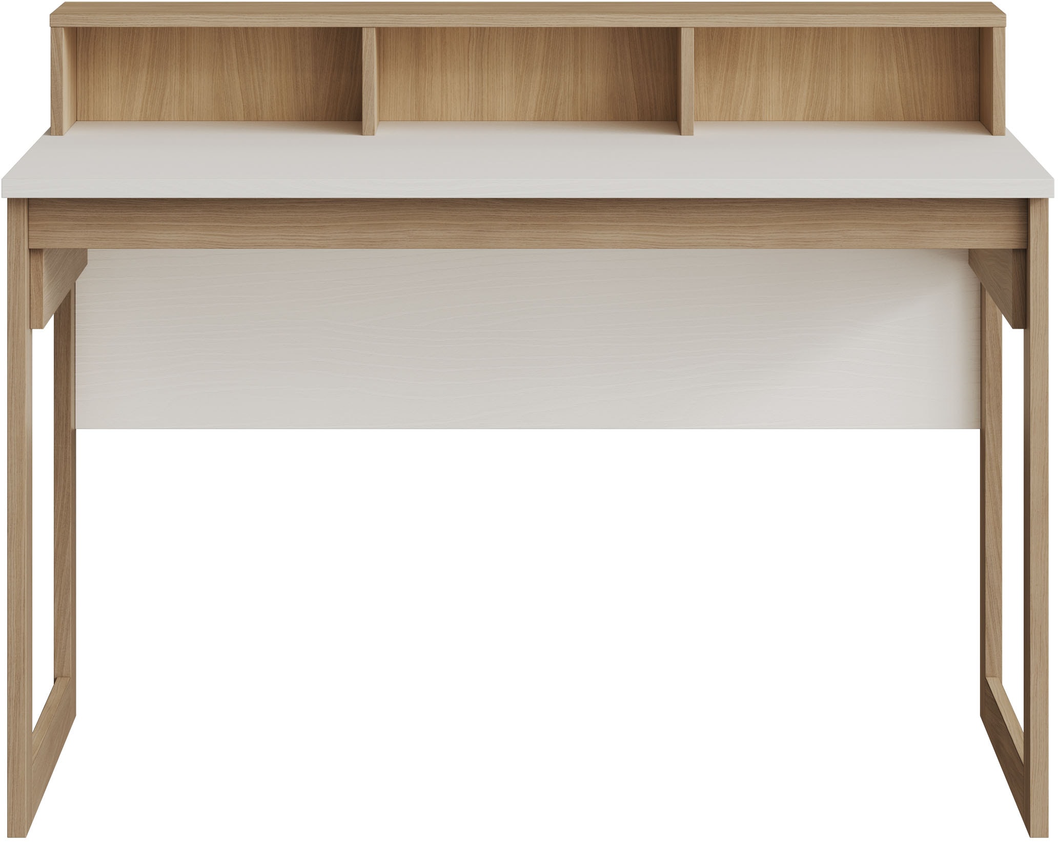 Home affaire Schreibtisch »Stranda, Arbeitstisch im Skandi Style, Bürotisch in zwei Farben«, moderner Computertisch, wohnliches Home Office