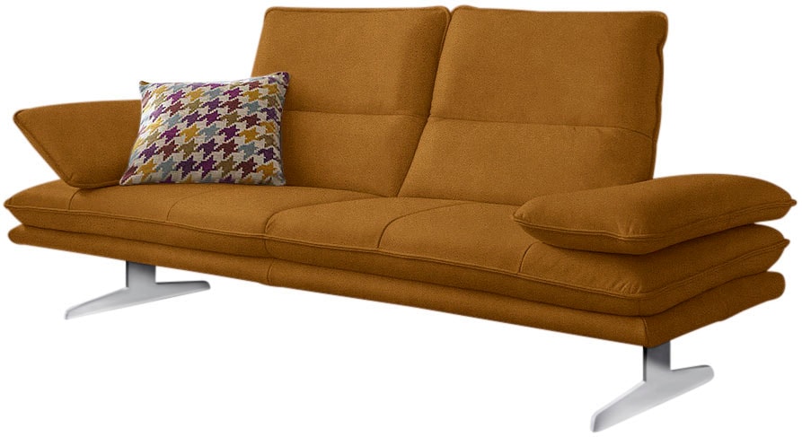 W.SCHILLIG 2,5-Sitzer "broadway Designsofa mit hohem Sitzkomfort" Sitztiefenverstellung, Kopfteil- & Seitenteilverstellung, Breite 236cm