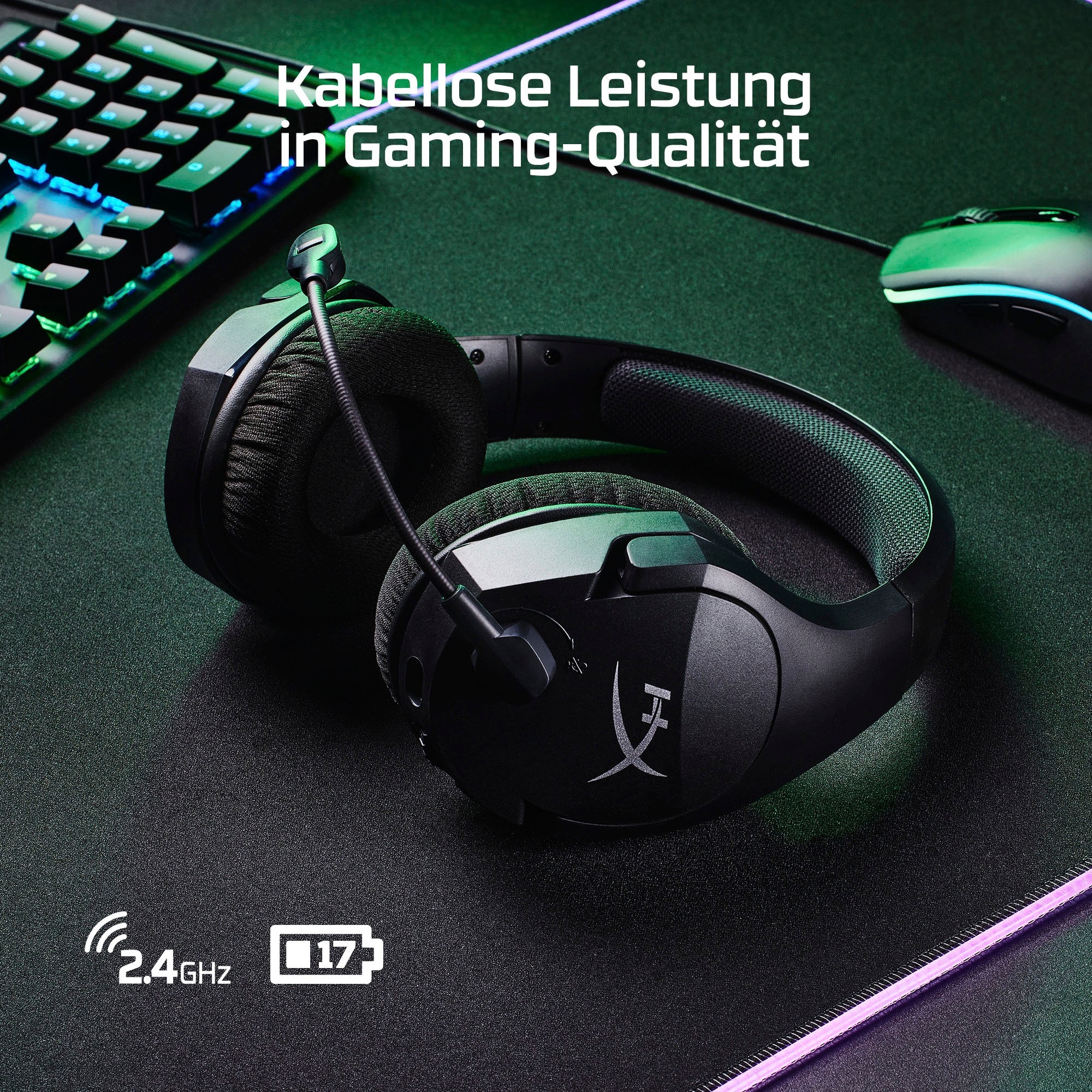 HyperX Stinger Stummschaltung-Rauschunterdrückung Wireless, 7.1 »Cloud Wireless«, Gaming-Headset Core BAUR |