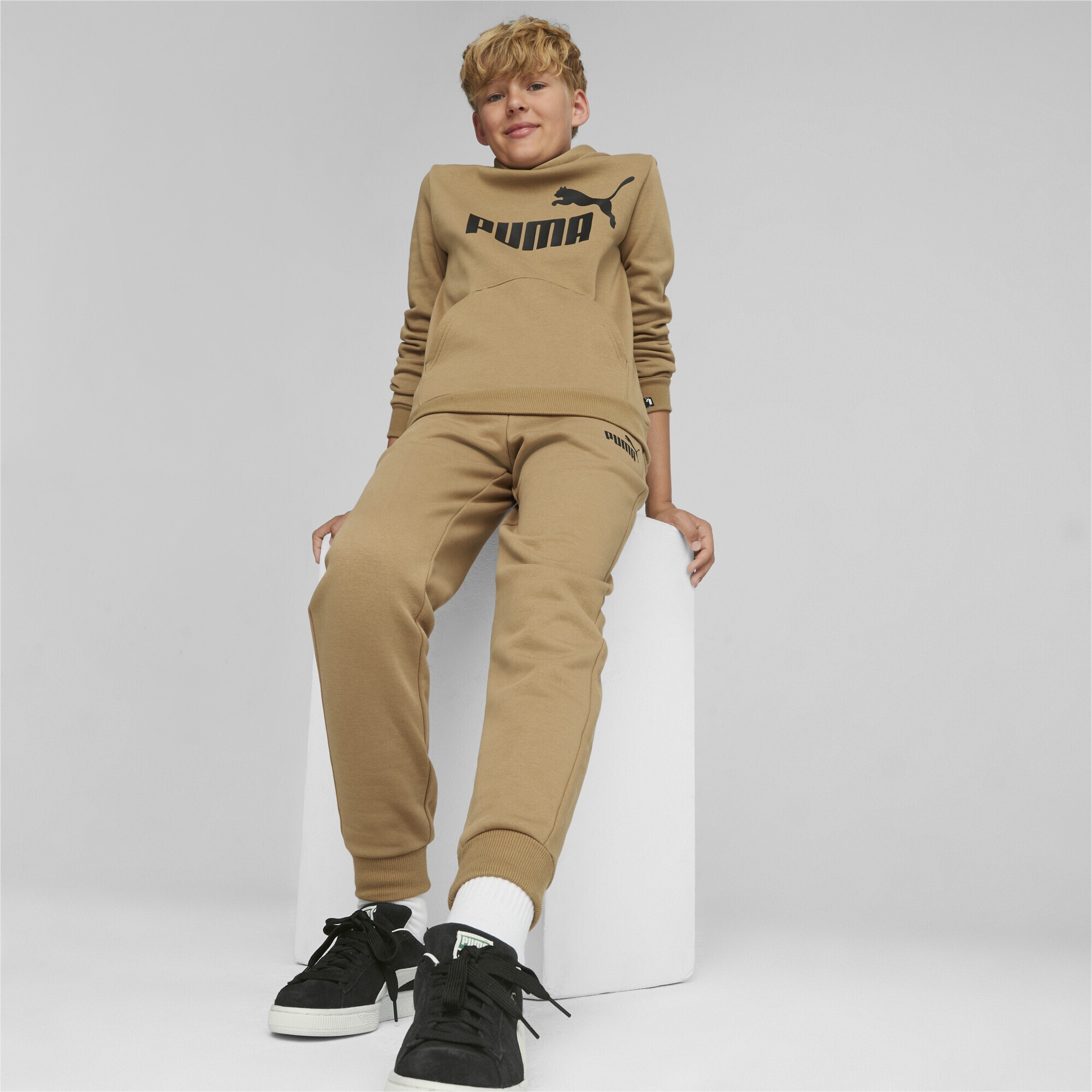 PUMA Sweatshirt »Essentials Hoodie mit großem Logo Jungen« | BAUR