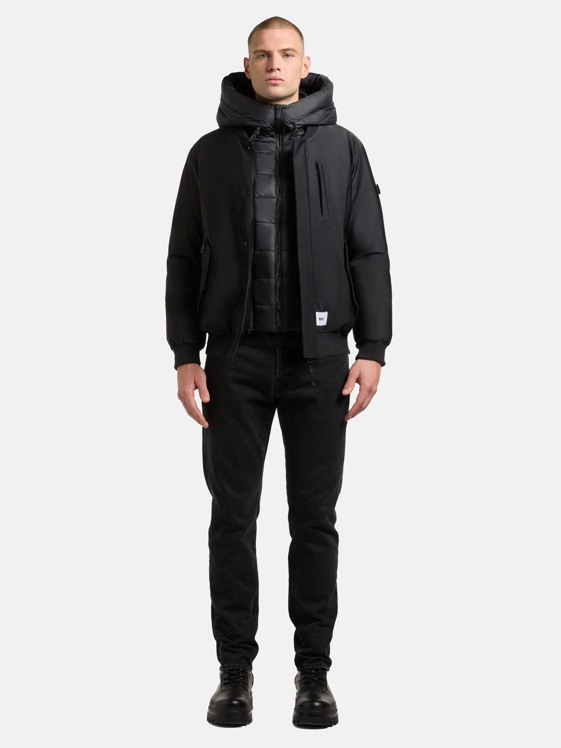 khujo Outdoorjacke "Clemat" mit Kapuze Warme Winterjacke mit abnehmbarem Inlayer