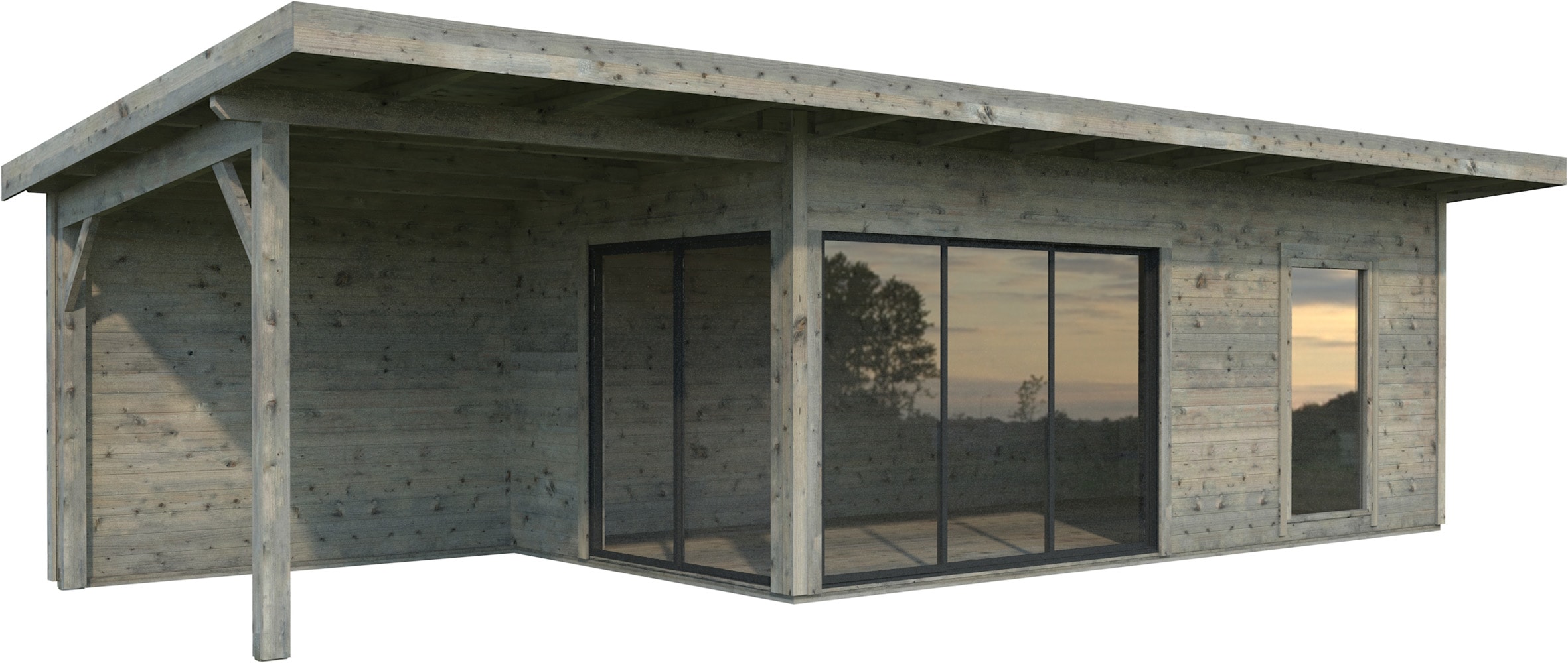 Palmako Gartenhaus »Andrea 17,1+7,9 m², Slide Plus«