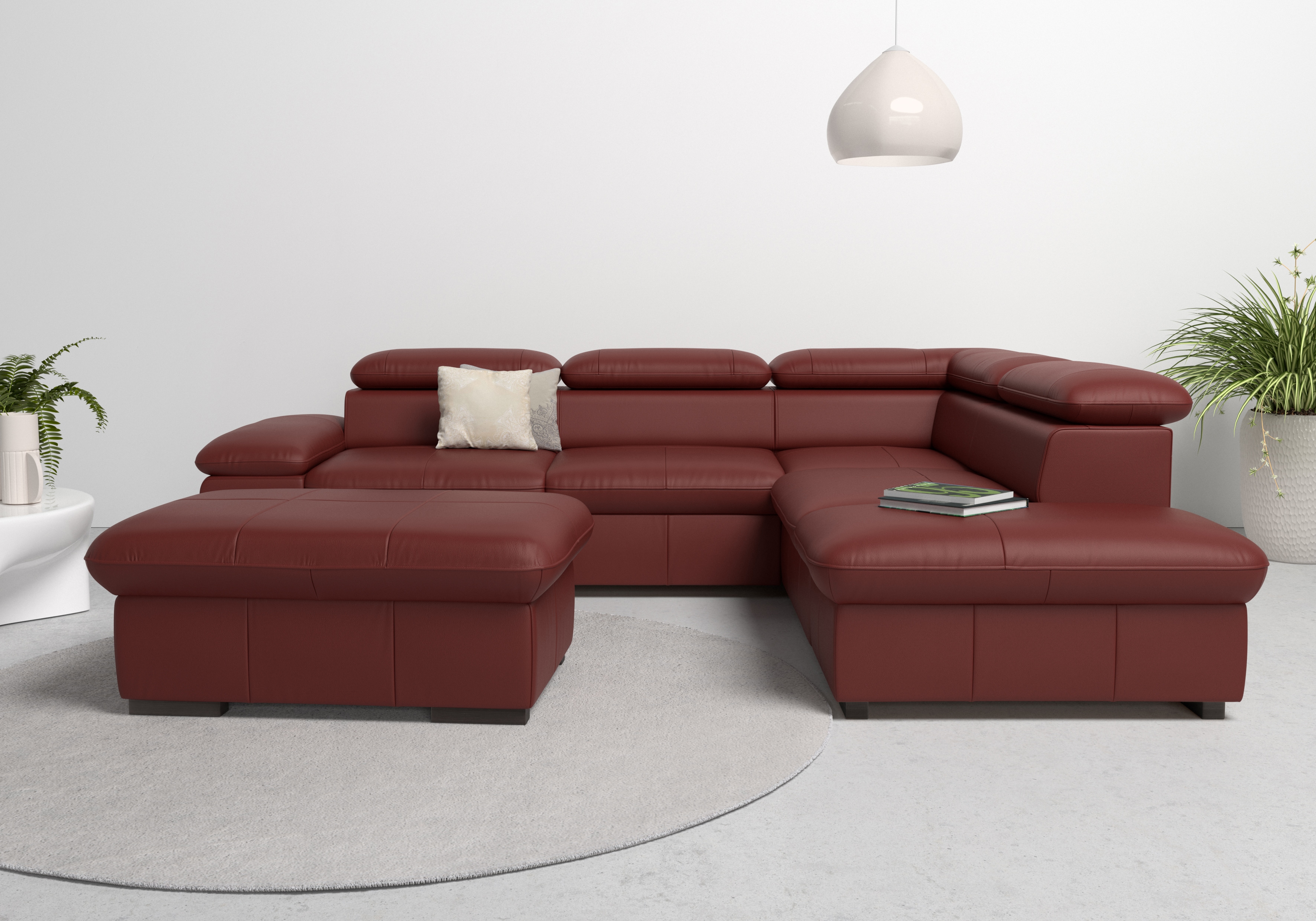 OTTO home Ecksofa "Alberto L-Form" mit Kopfteilverstellung, wahlweise mit Schlaffunktion