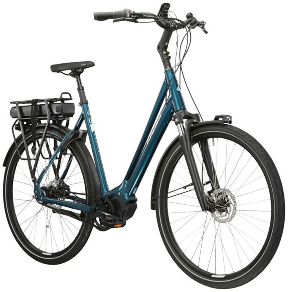 Kross E-Bike »E-Citybike Sentio Hybrid 5.0 28 Zoll blau«, 7 Gang, Shimano, NEXUS, Mittelmotor 250 W