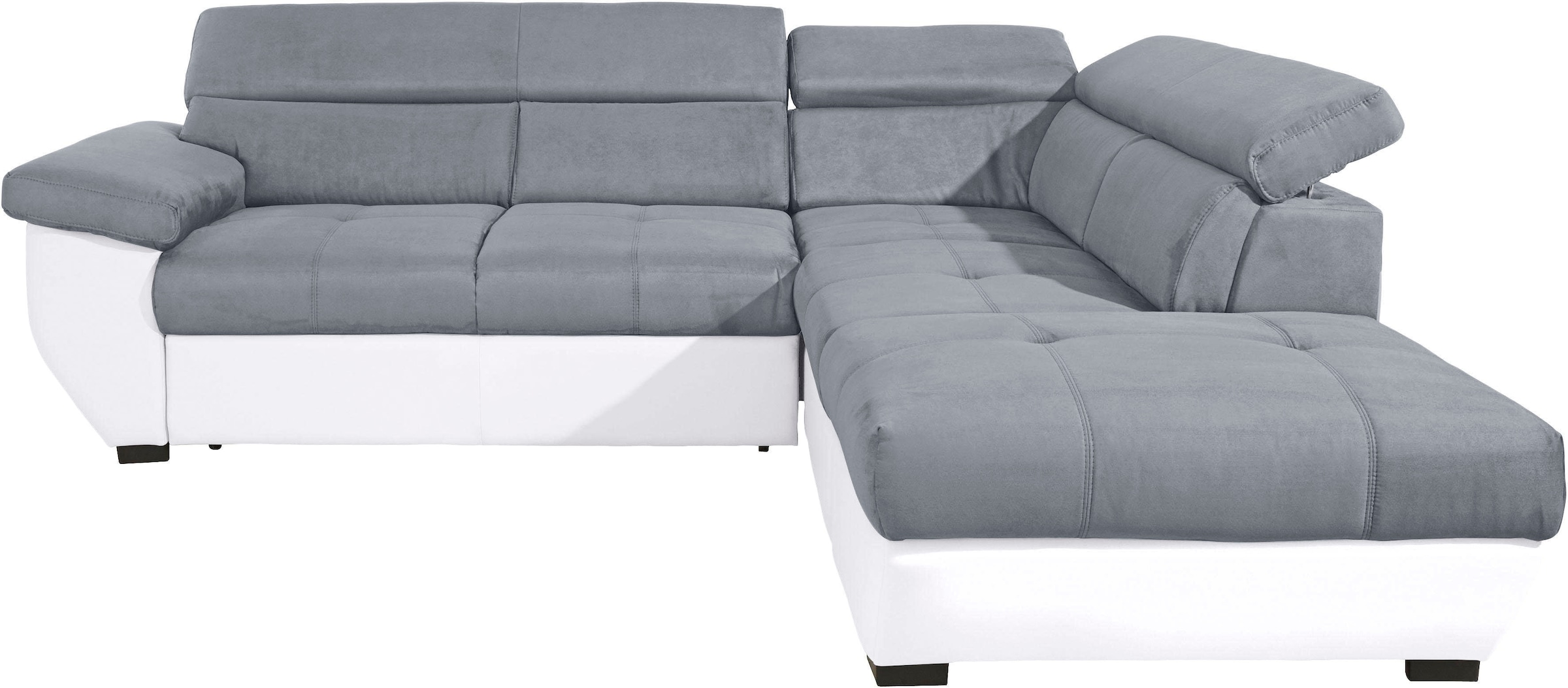 COTTA Polstergarnitur »Speedway«, (Set), Set: bestehend aus Ecksofa und Hocker, inklusive Kopfteilverstellung
