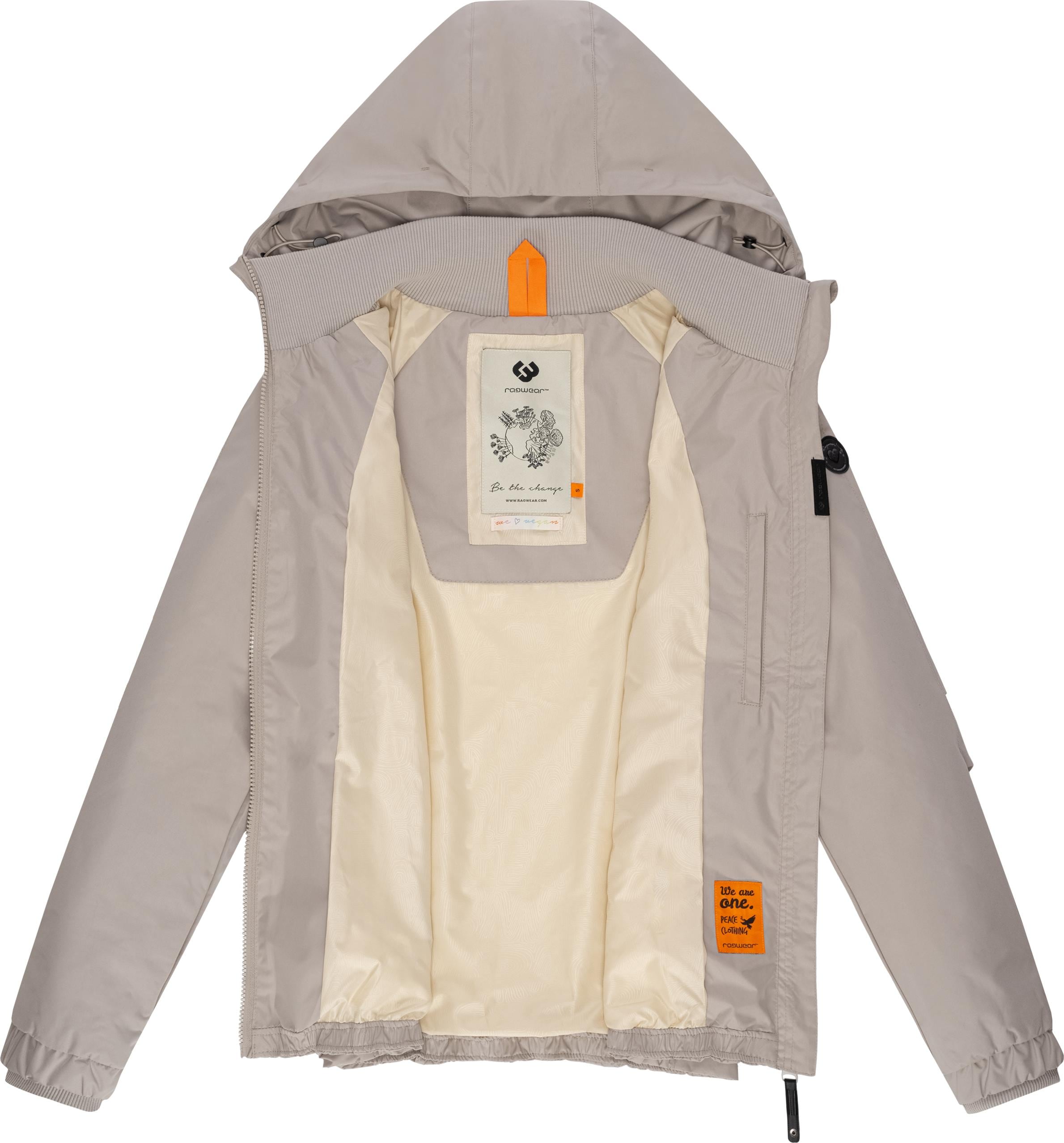 Ragwear Outdoorjacke »Dizzie«, mit Kapuze, Wasserdichte Übergangsjacke mit großer Kapuze