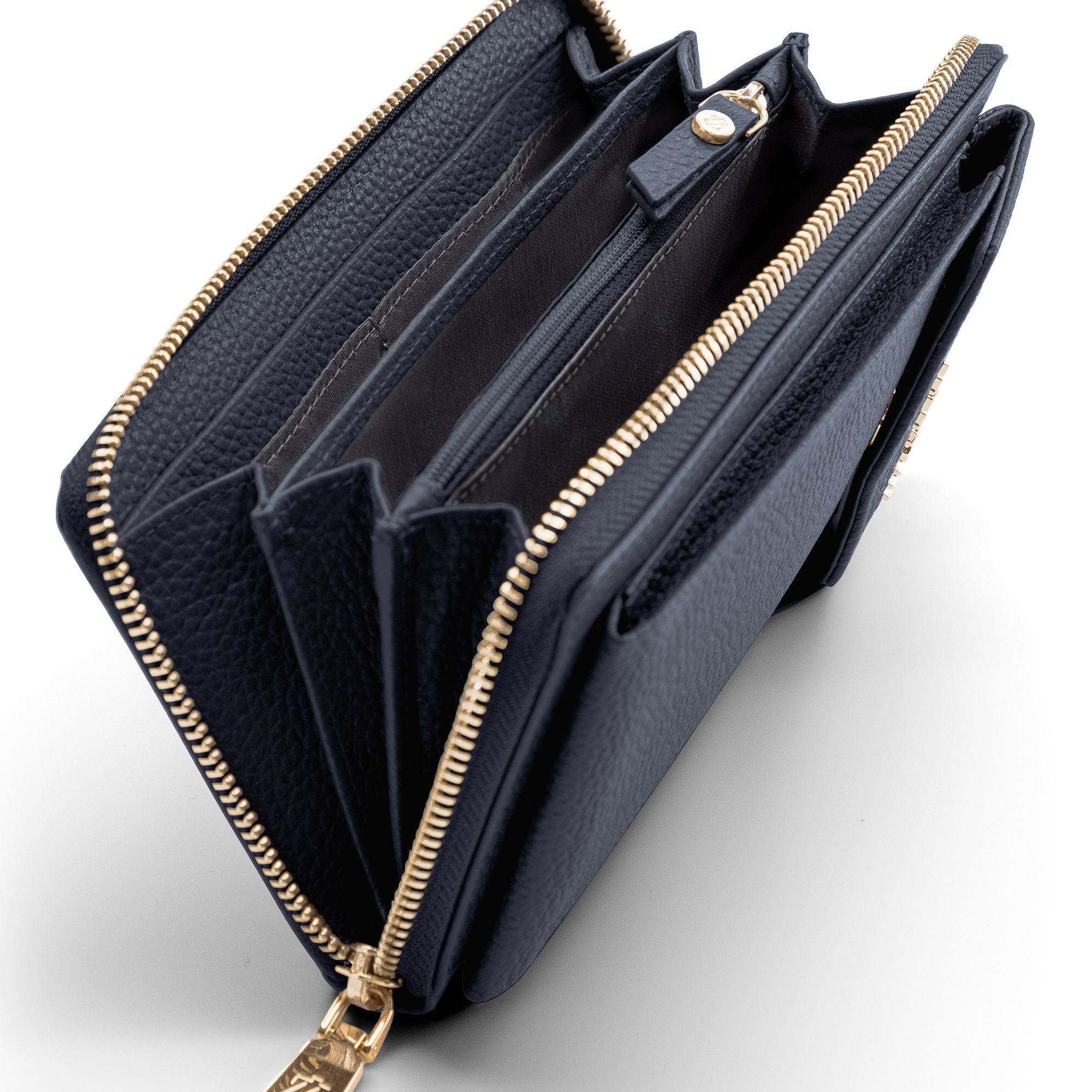 Lazarotti Smartphone-Hülle »Bologna Leather Zip-Around Geldbörse Handytasche Leder 19 cm«