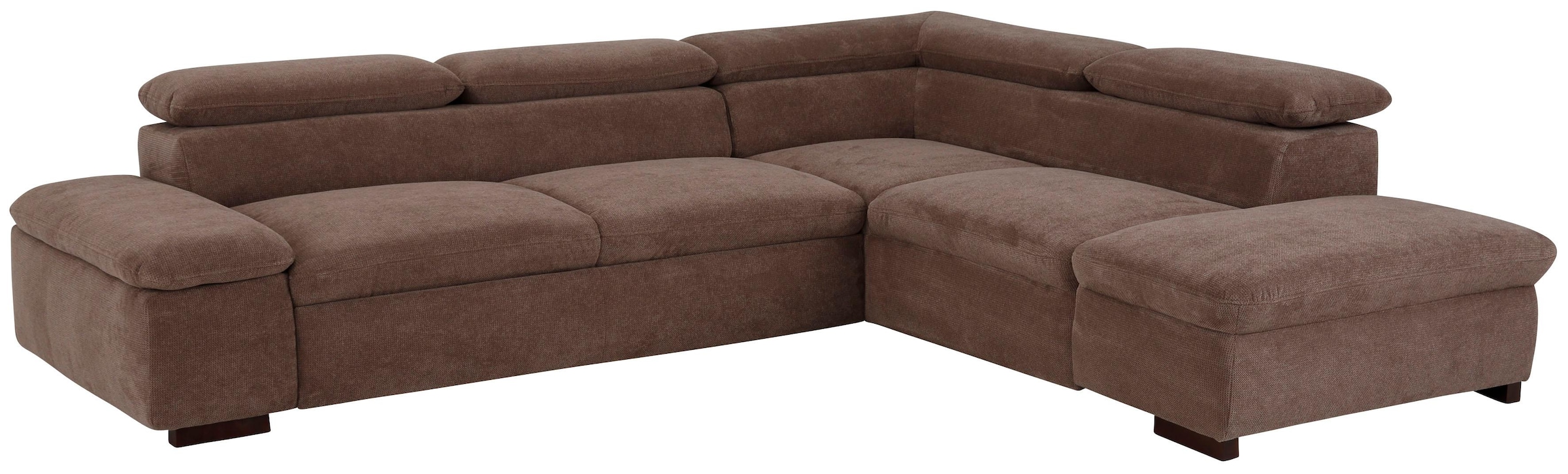 Home affaire Ecksofa »Alberto L-Form«, mit Kopfteilverstellung, wahlweise mit Bettfunktion