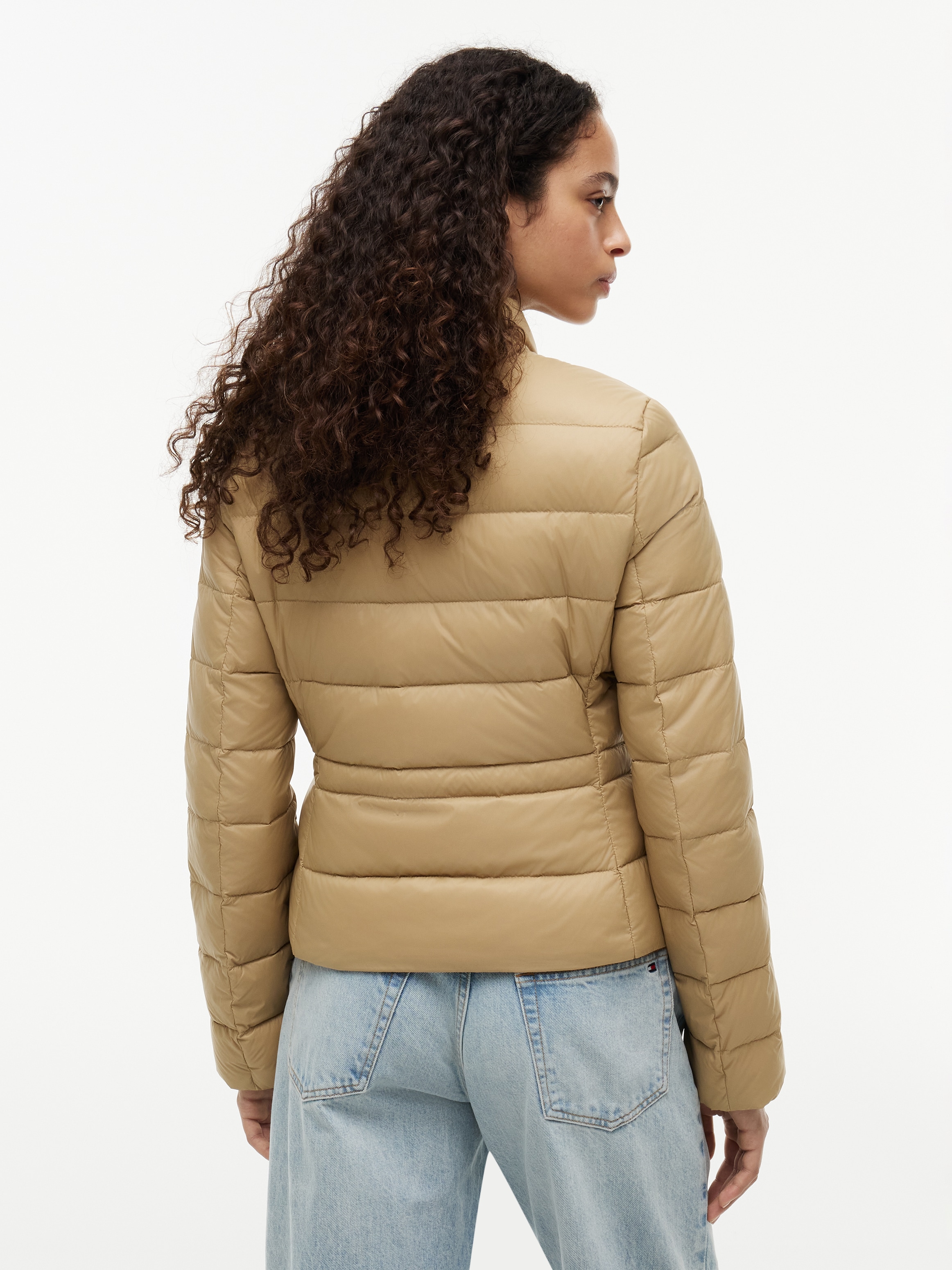 Tommy Hilfiger Daunenjacke »LW DOWN PACKABLE JACKET« ohne Kapuze aus pflegeleichter Kunstfaser, leichte Steppqualität
