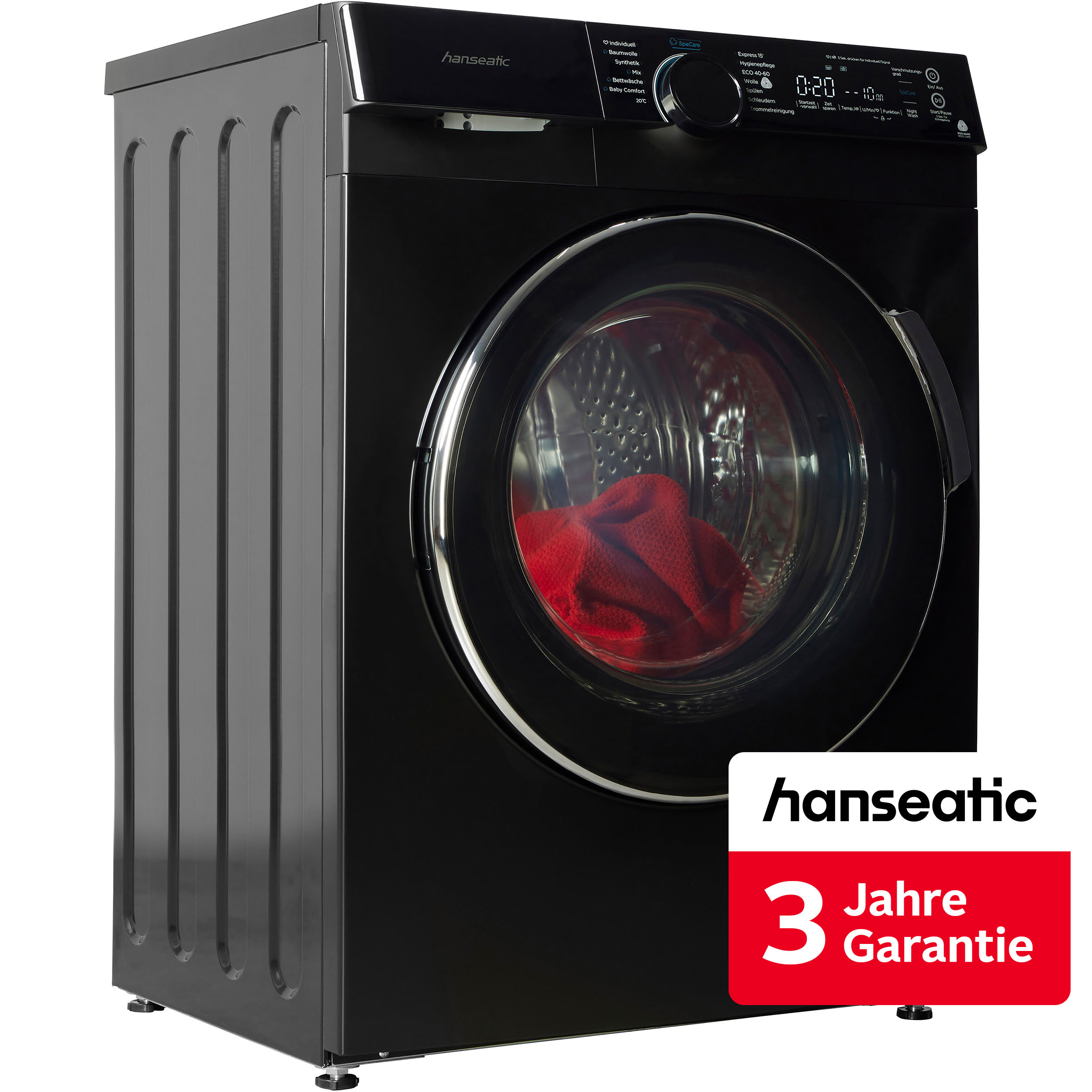 Hanseatic Waschmaschine "HWMK814A1BI" 8 kg 1400 U/min inkl. 3 Jahre Herstellergarantie