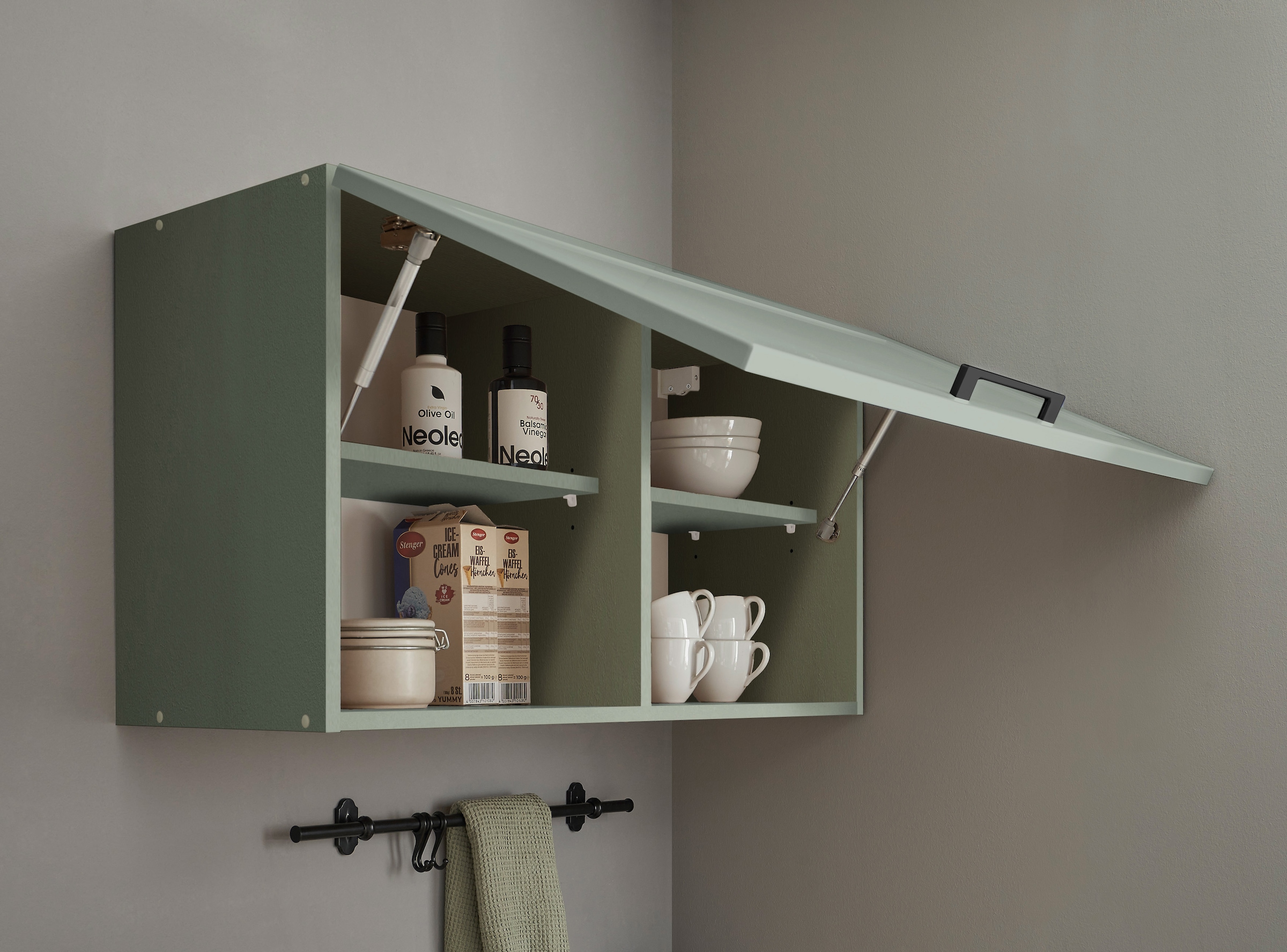 BASIC by Balculina Küchenzeile »Marsi«, Breite 260 cm, wahlweise mit E-Geräten, mit Soft-Close-Funktion