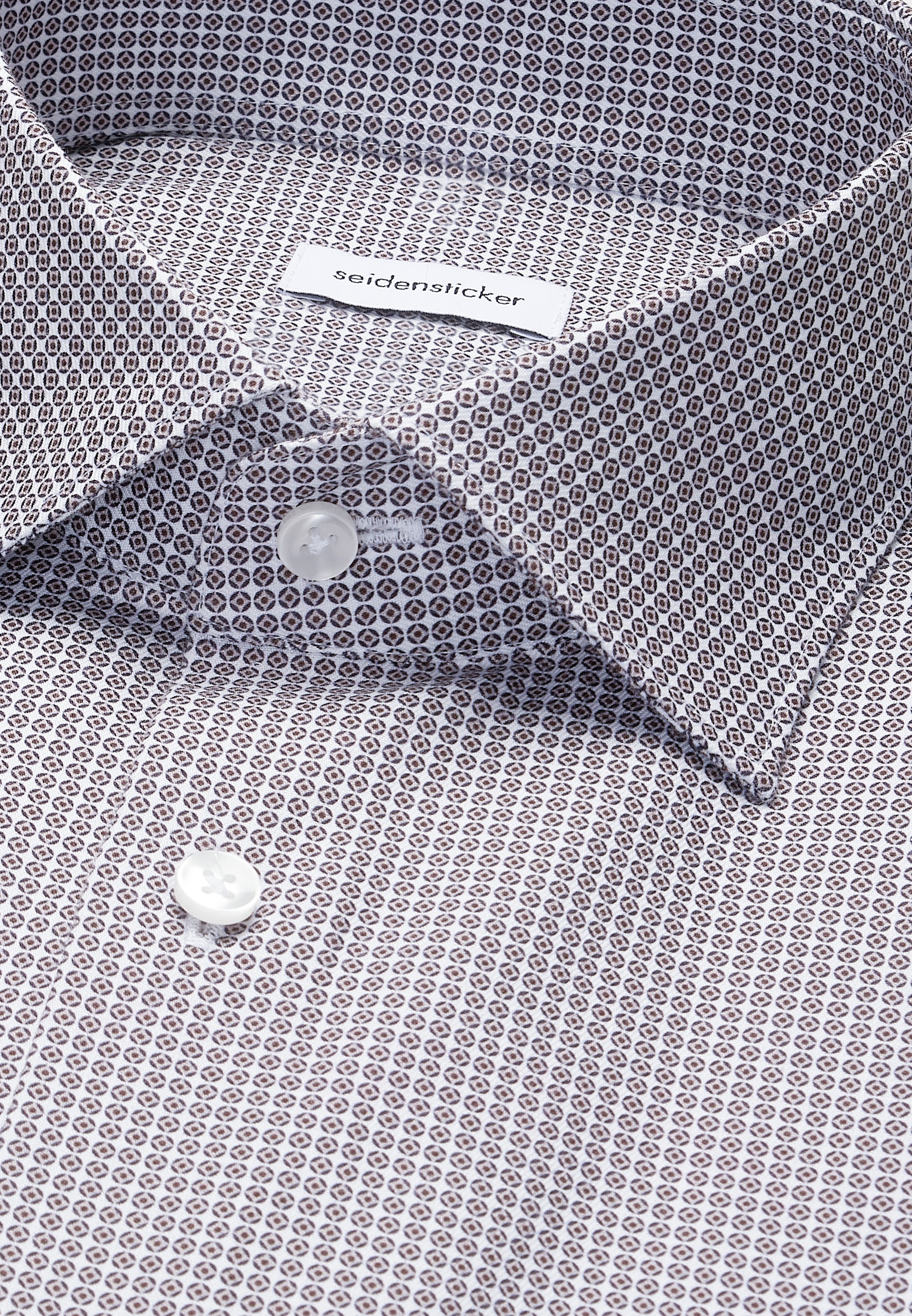 seidensticker Businesshemd »Schwarze Rose« Shaped 1/2 Kentkragen Druck