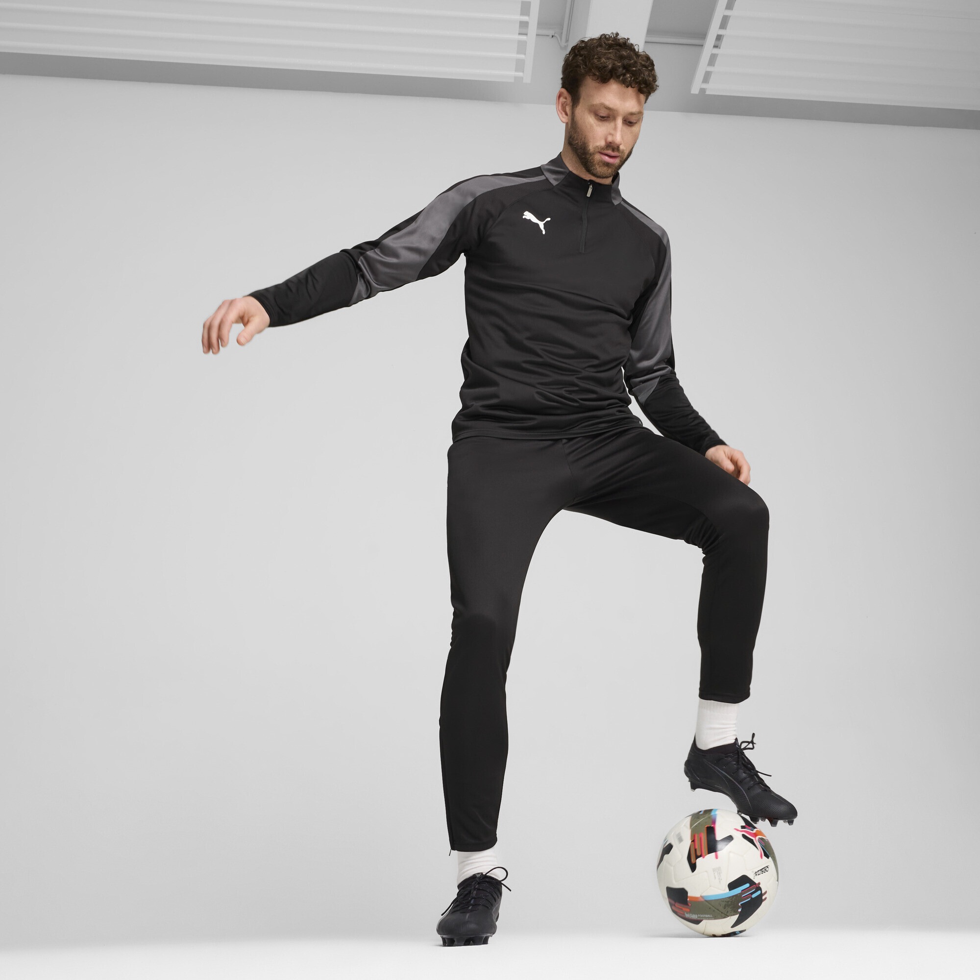 PUMA T-Shirt »individualLIGA Top mit viertellangem Reißverschluss Herren«