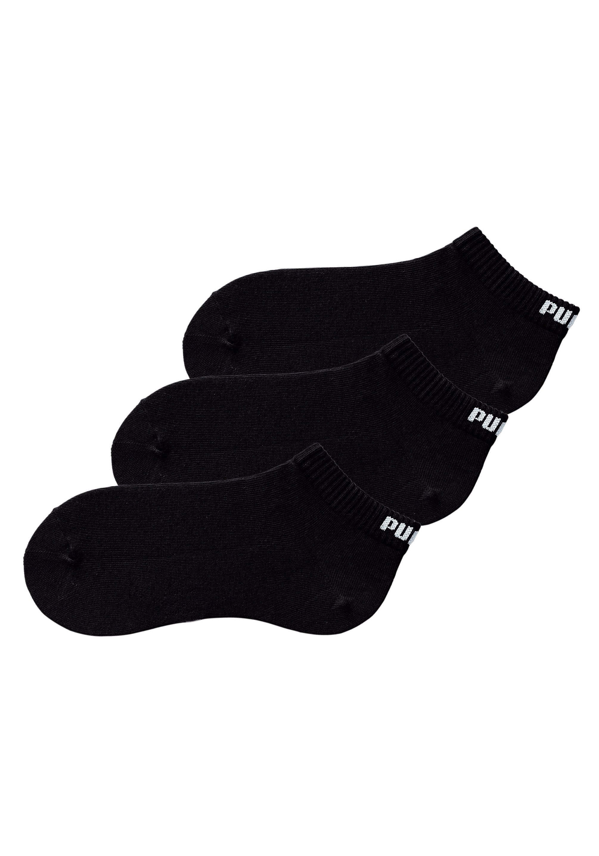 PUMA Sneakersocken 3 Stk. tlg. mit eingestricktem Markenlogo günstig online kaufen