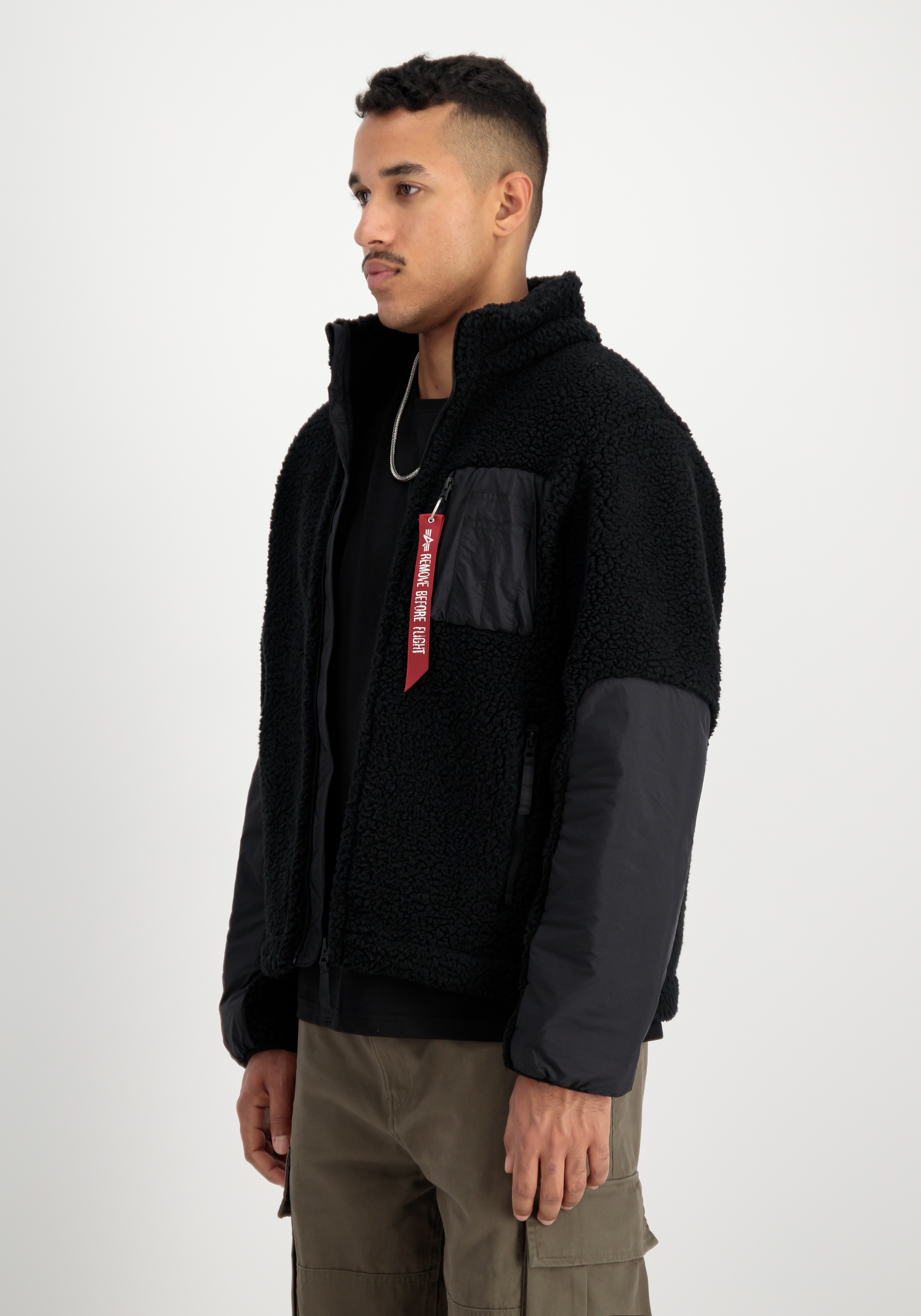 Alpha Industries Funktionsjacke »Sherpa Zip-Jacket Utility Jacke«