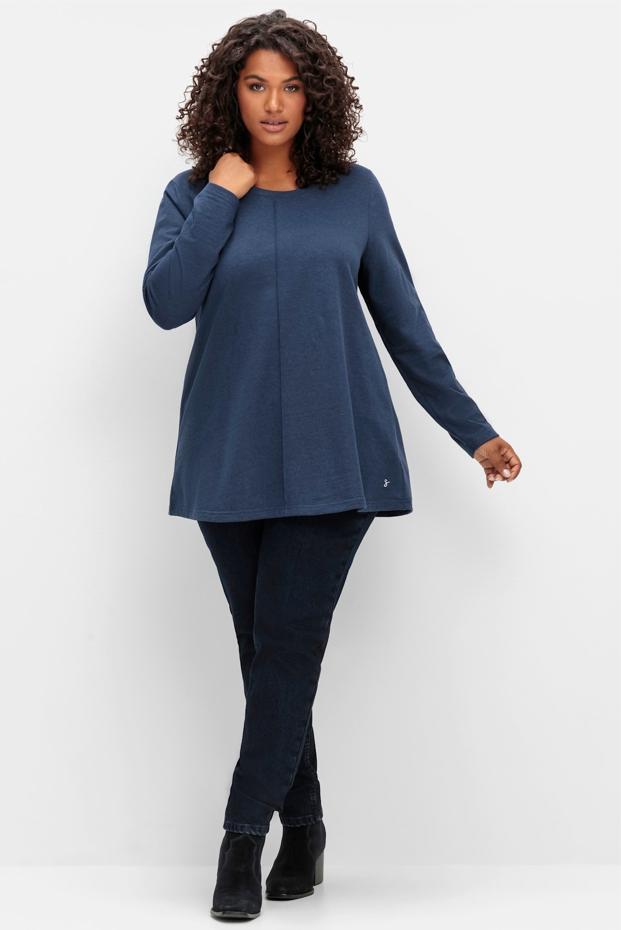 Sheego Langarmshirt »Langarmshirt«, (1 tlg.)