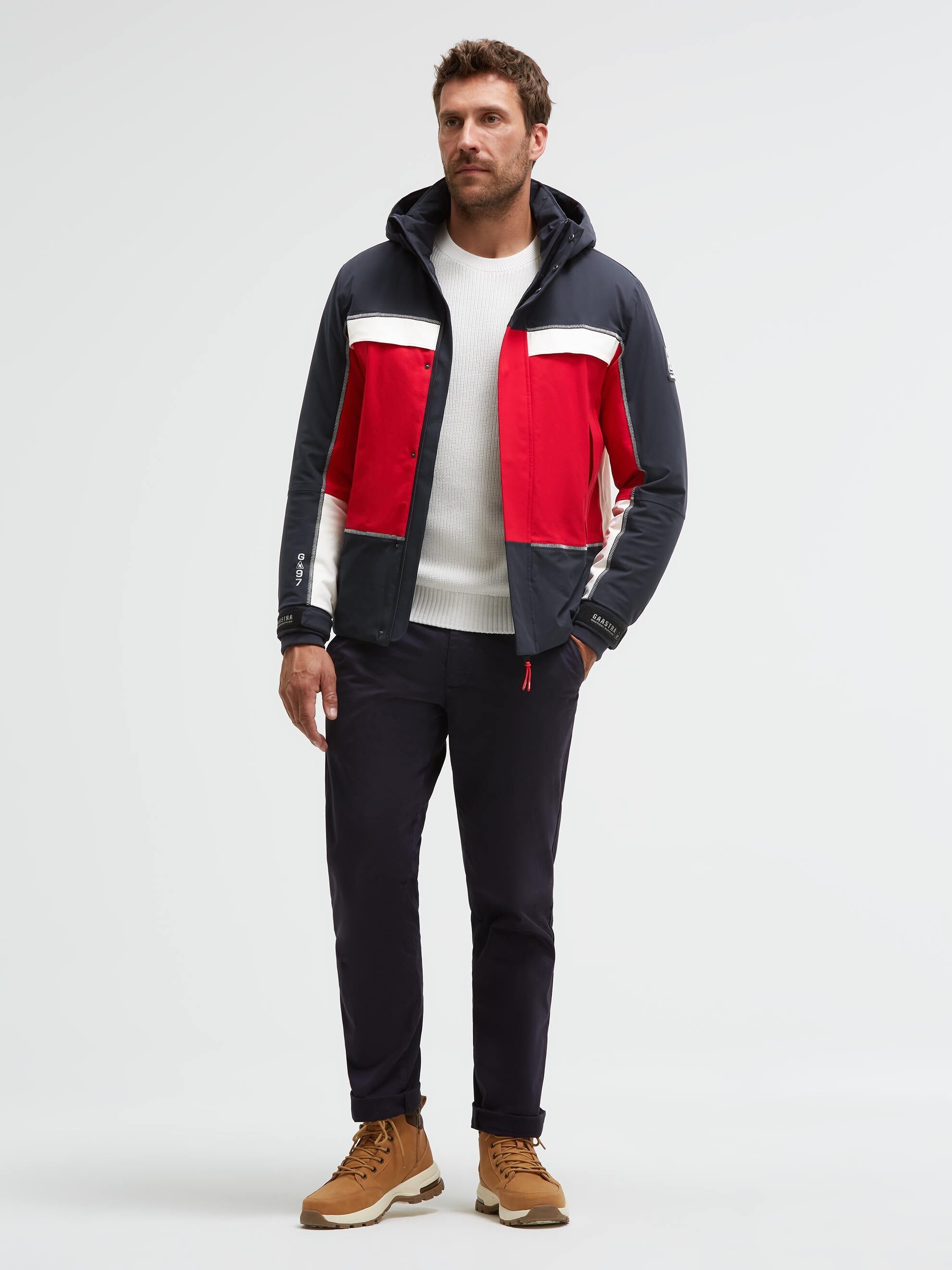 Gaastra Funktionsjacke mit Kapuze mit Windbreaker-Bündchen