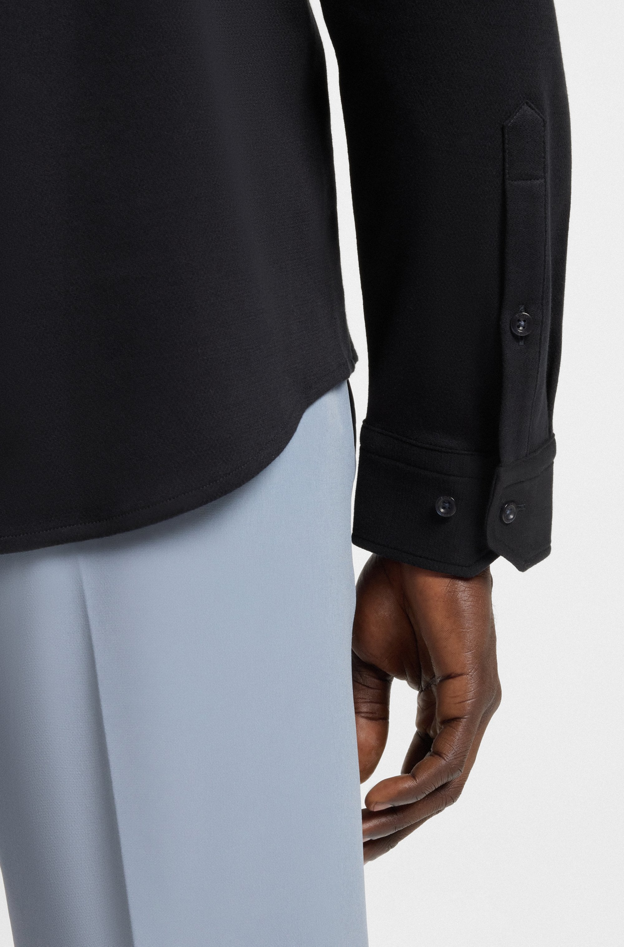 BOSS GREEN Langarmhemd »B Motion L«, softe Baumwolle, Vier-Wege-Stretch, knitterfrei