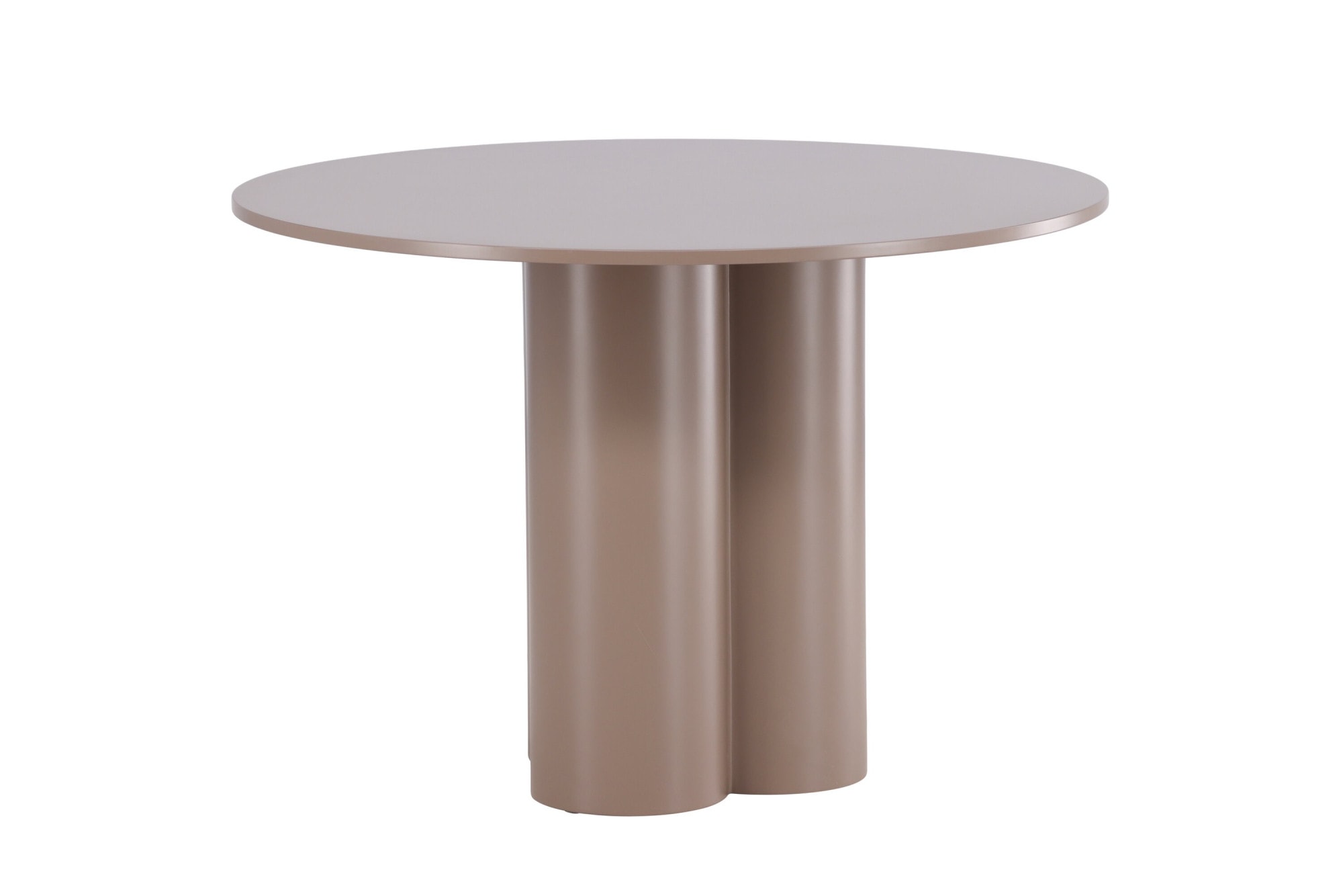 Venture Home Esstisch »Olivia, runder Esstisch in warmem Dunkelbraun, Ø 110 cm« Esszimmertisch, MDF, rund, dunkler Holzton, modern, stilvoll