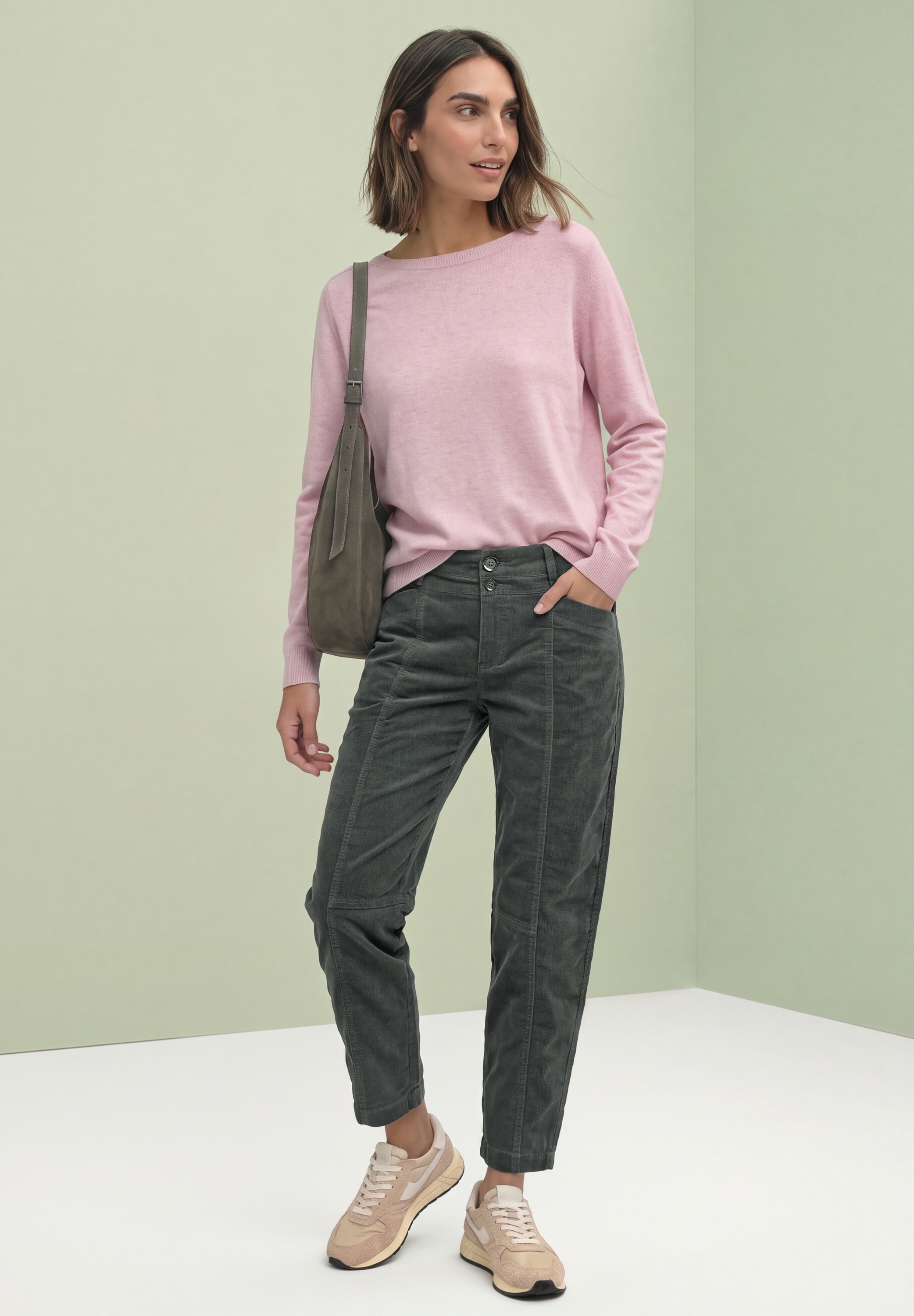 STREET ONE Cordhose  im Barrel Fit / Eingrifftaschen