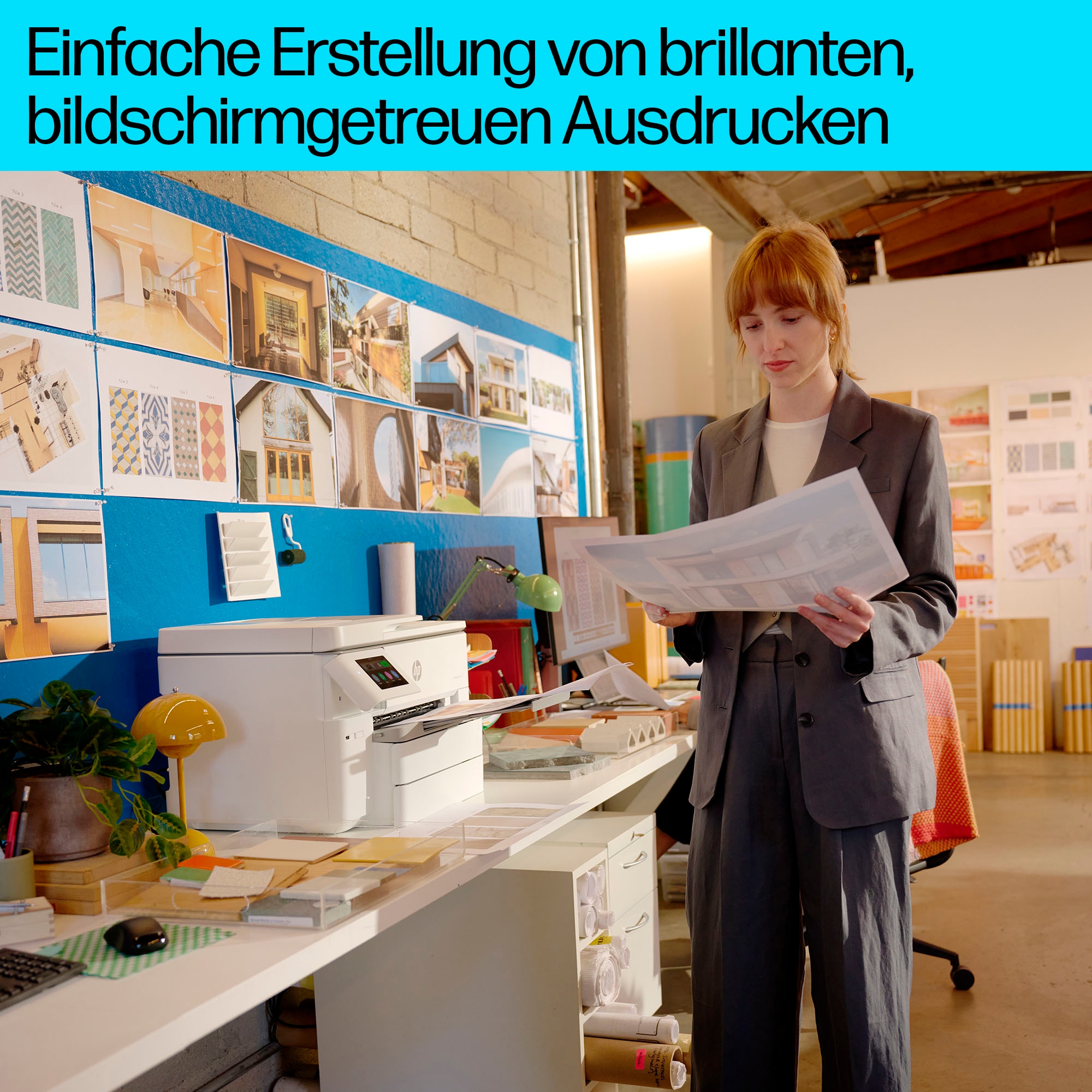HP Multifunktionsdrucker »OfficeJet Pro 9730e A3 Großformatdrucker« 3 Monate gratis* drucken mit Instant Ink