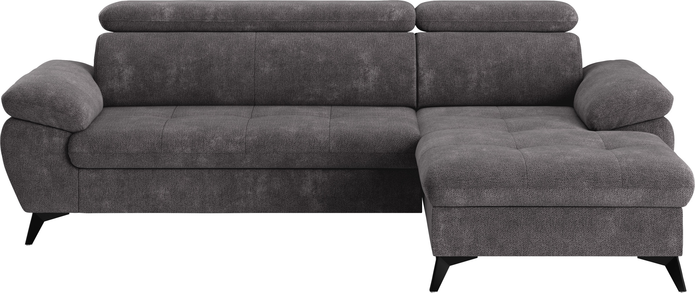 COTTA Ecksofa "Hudson L-Form, B: 261 cm" mit Kopfteilverstellung, optional günstig online kaufen