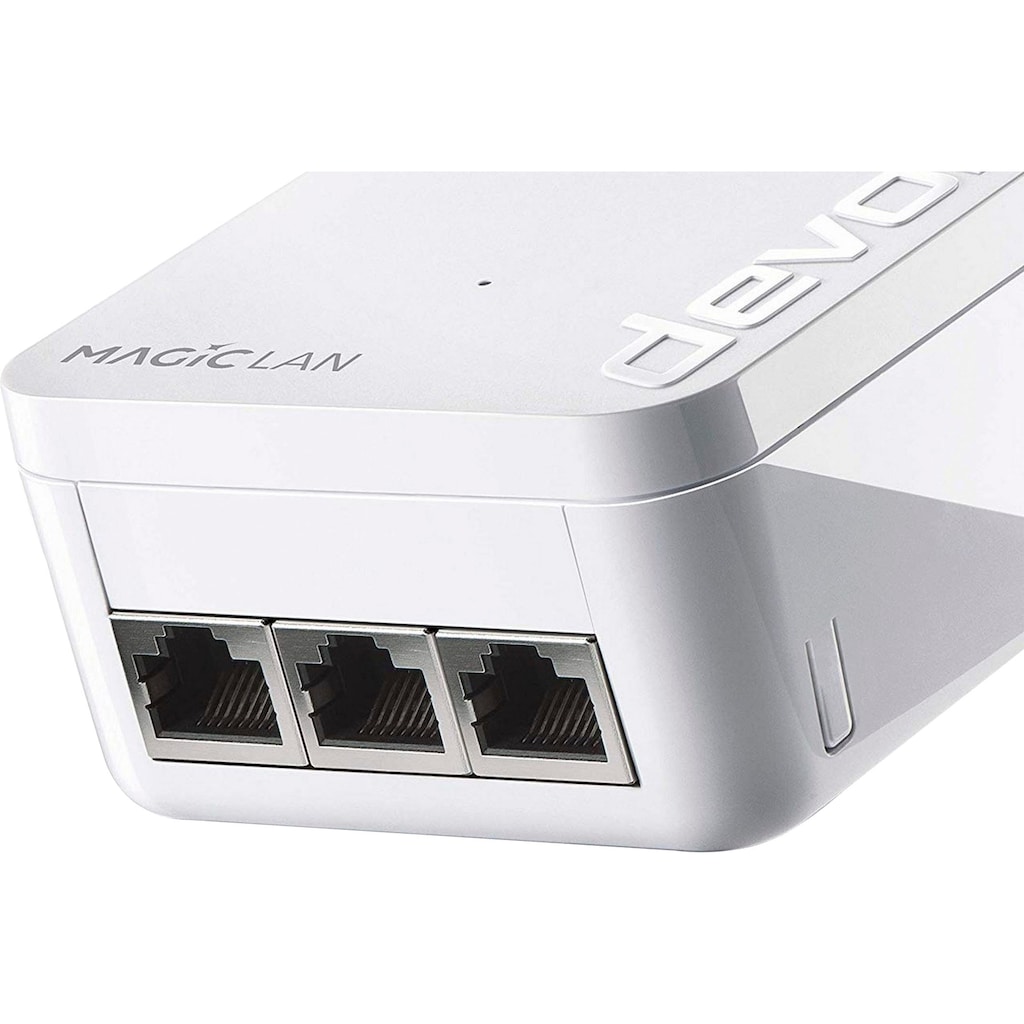 DEVOLO LAN-Router »Magic 2 LAN triple Starterkit (2400Mbit, 4x GbitLAN, Heimnetz)«