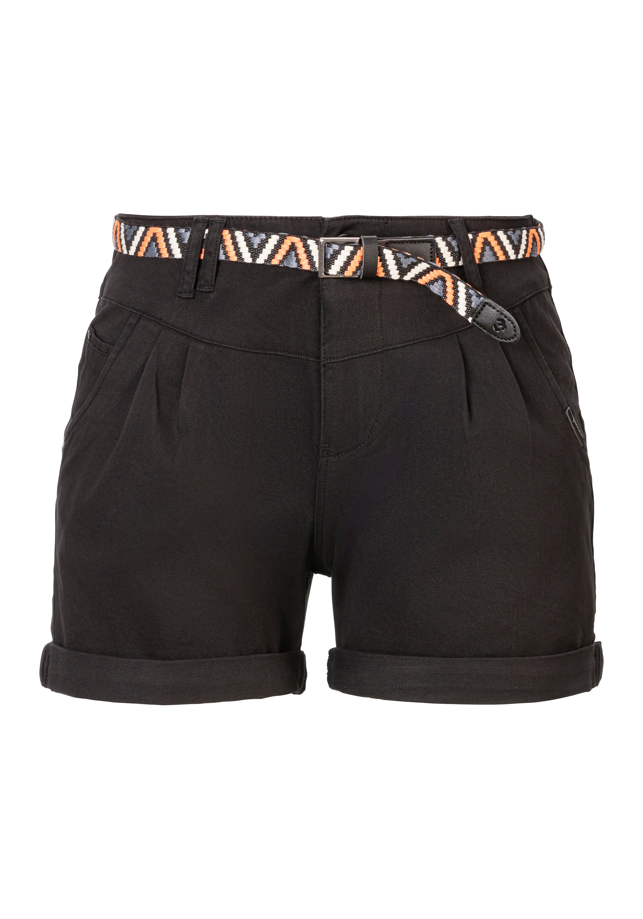 Ragwear Chinoshorts »HEEVEN B«, (Set, 2 tlg., mit Gürtel), mit Umschlagsaum und Taillengürtel