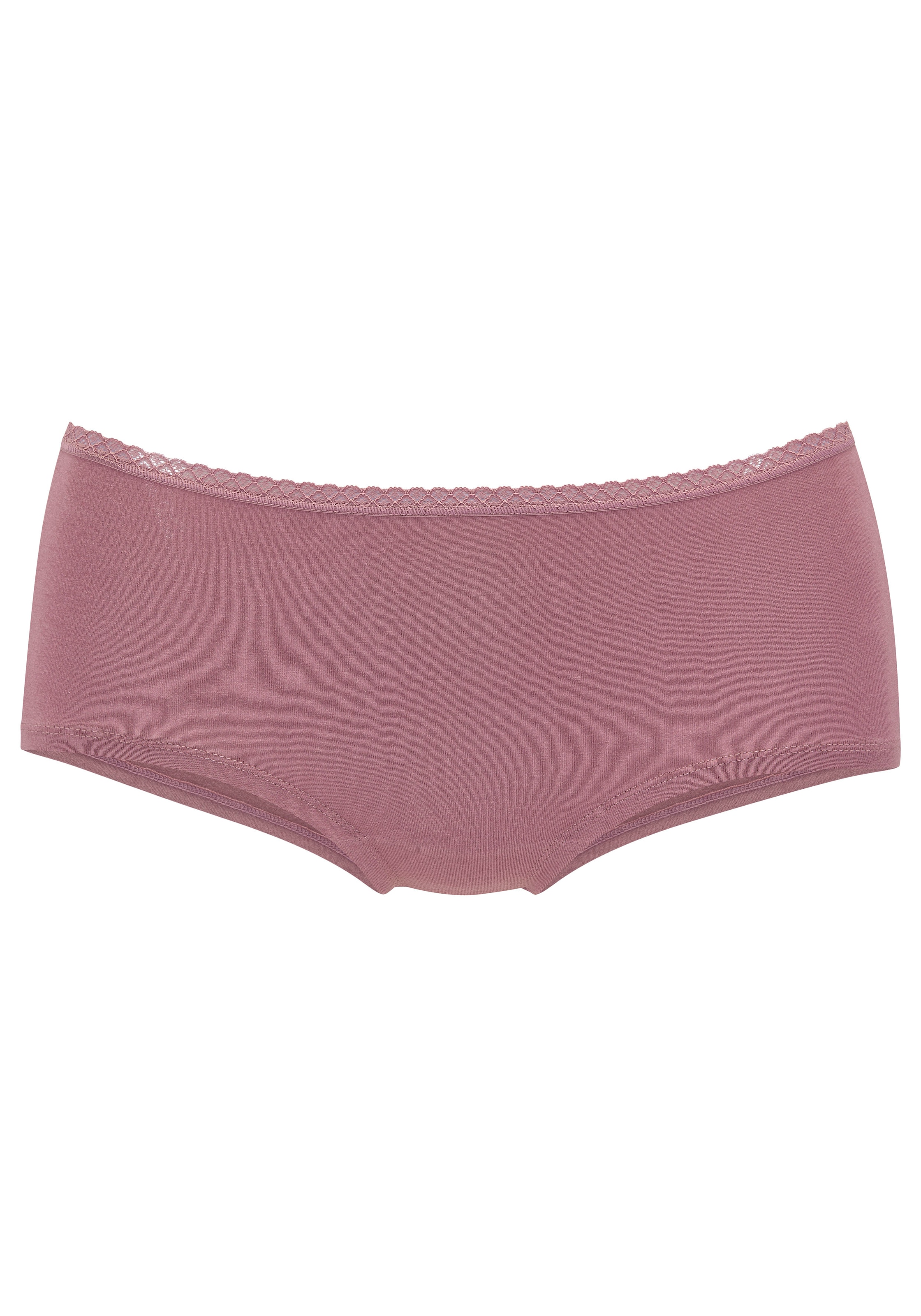 Vivance Panty, (7er-Pack), aus weicher Baumwollqualität mit feiner Spitzeneinfassung