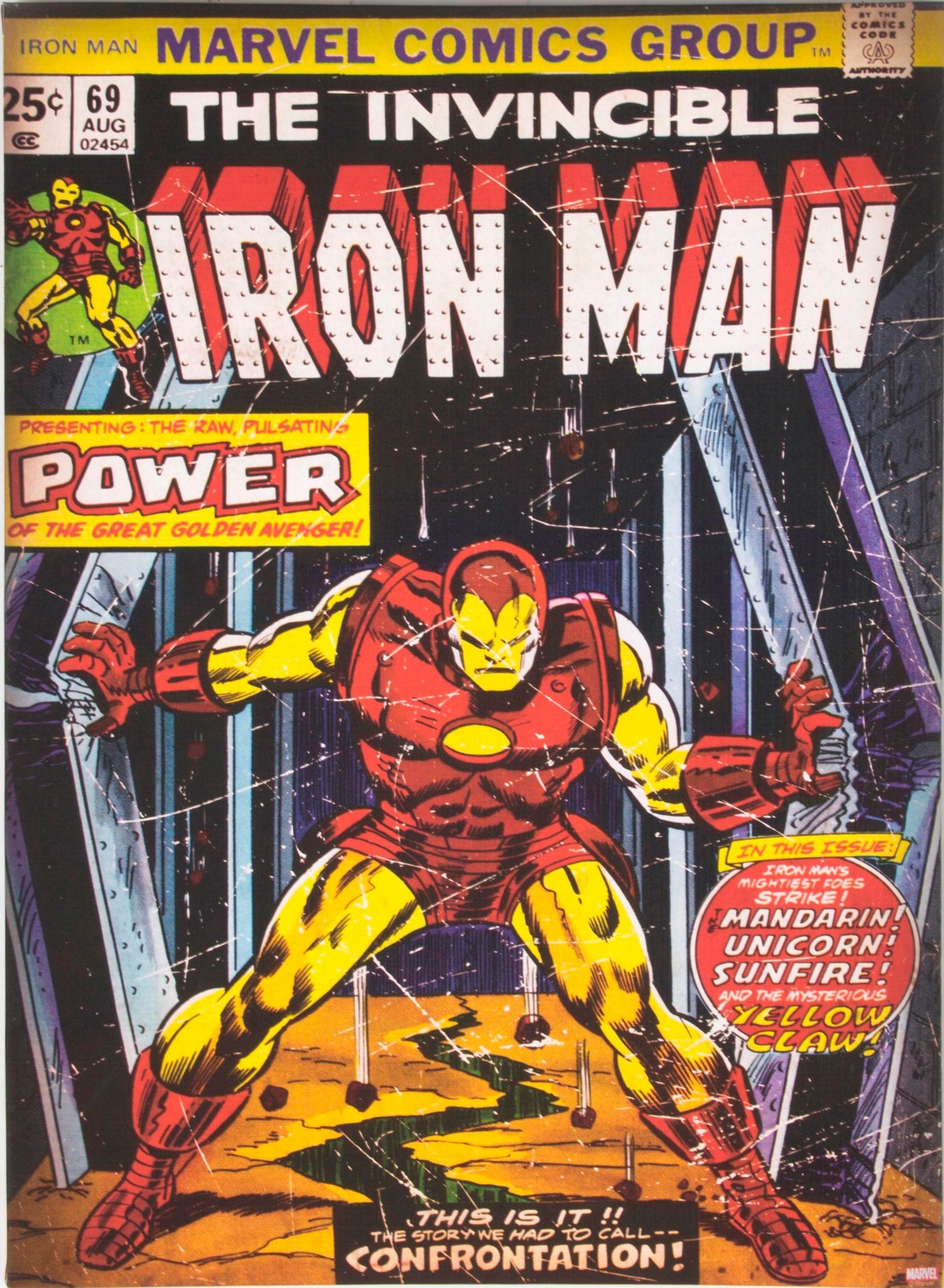Art for the home Leinwandbild "IRON MAN", Comic-Fantasy, The Invincible Iro günstig online kaufen