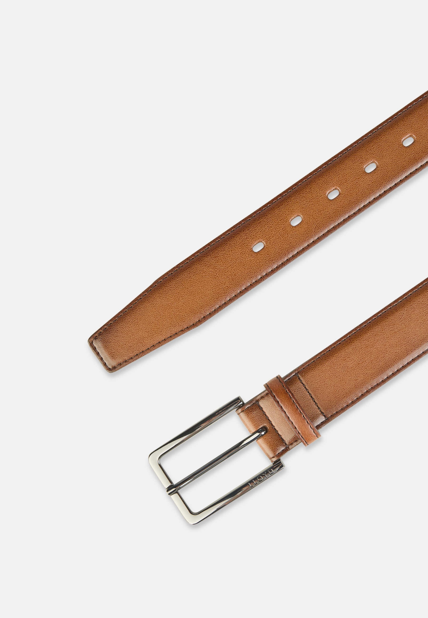 Ledergürtel LLOYD MEN’S BELTS "Lloyd Belts Herrengürtel 0404", Damen, Gr. 100, cognac, Leder, Gürtel Ledergürtel 3