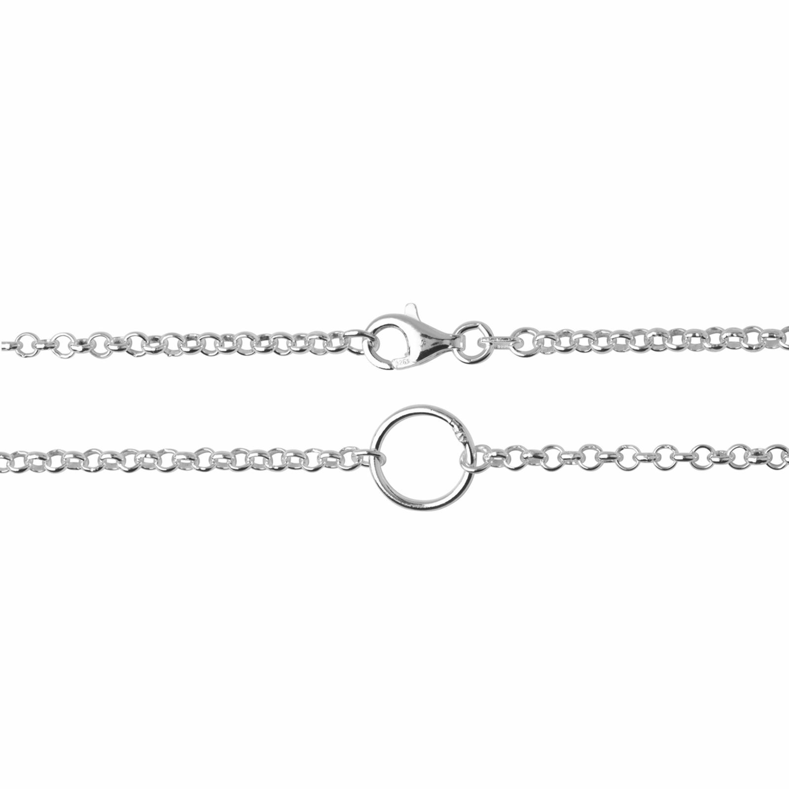OSTSEE-SCHMUCK Damen Gliederkette "Ostsee-Schmuck Kette Charmskette Kette Charmskette", 45cm, Silber 925 (Sterlingsilber), L: 45, silber, Silber 925