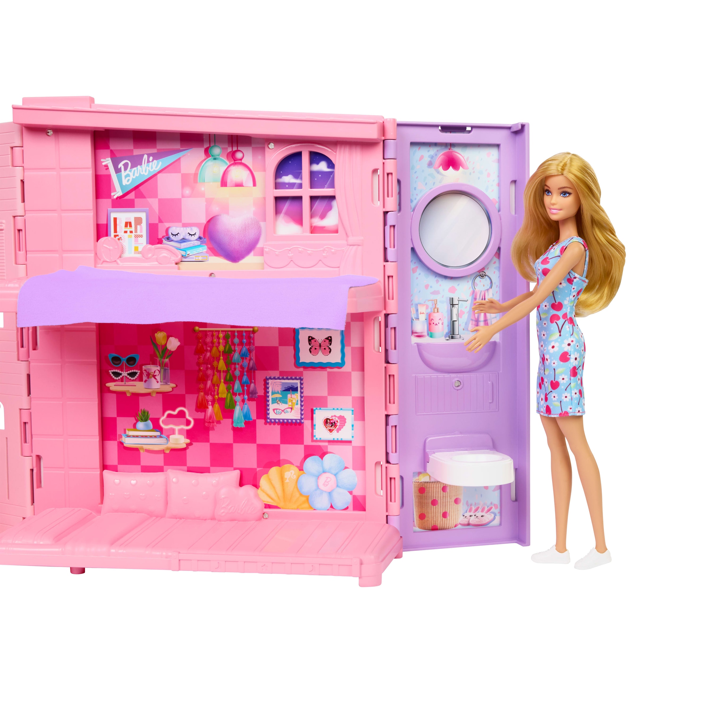 Barbie Puppenhaus »Barbie Weekend Escape House mit Puppe« tragbar