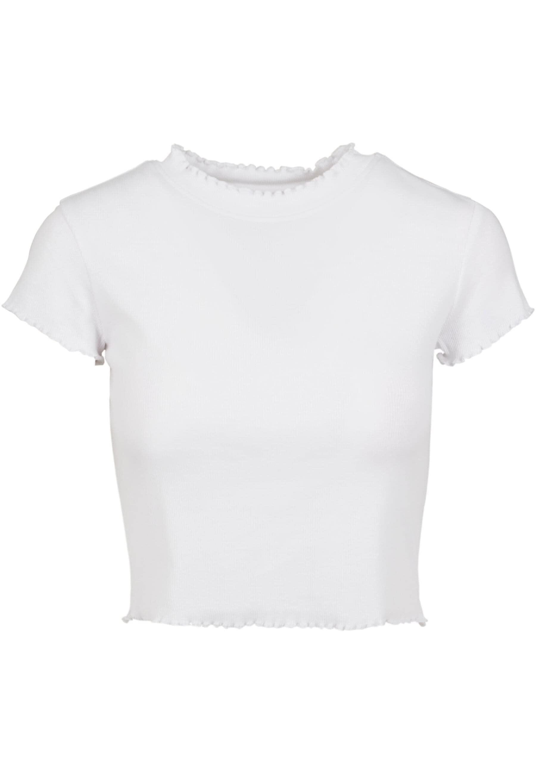 URBAN CLASSICS T-Shirt "Urban Classics Damen Ladies Cropped Rib Tee" 1 Stk. günstig online kaufen