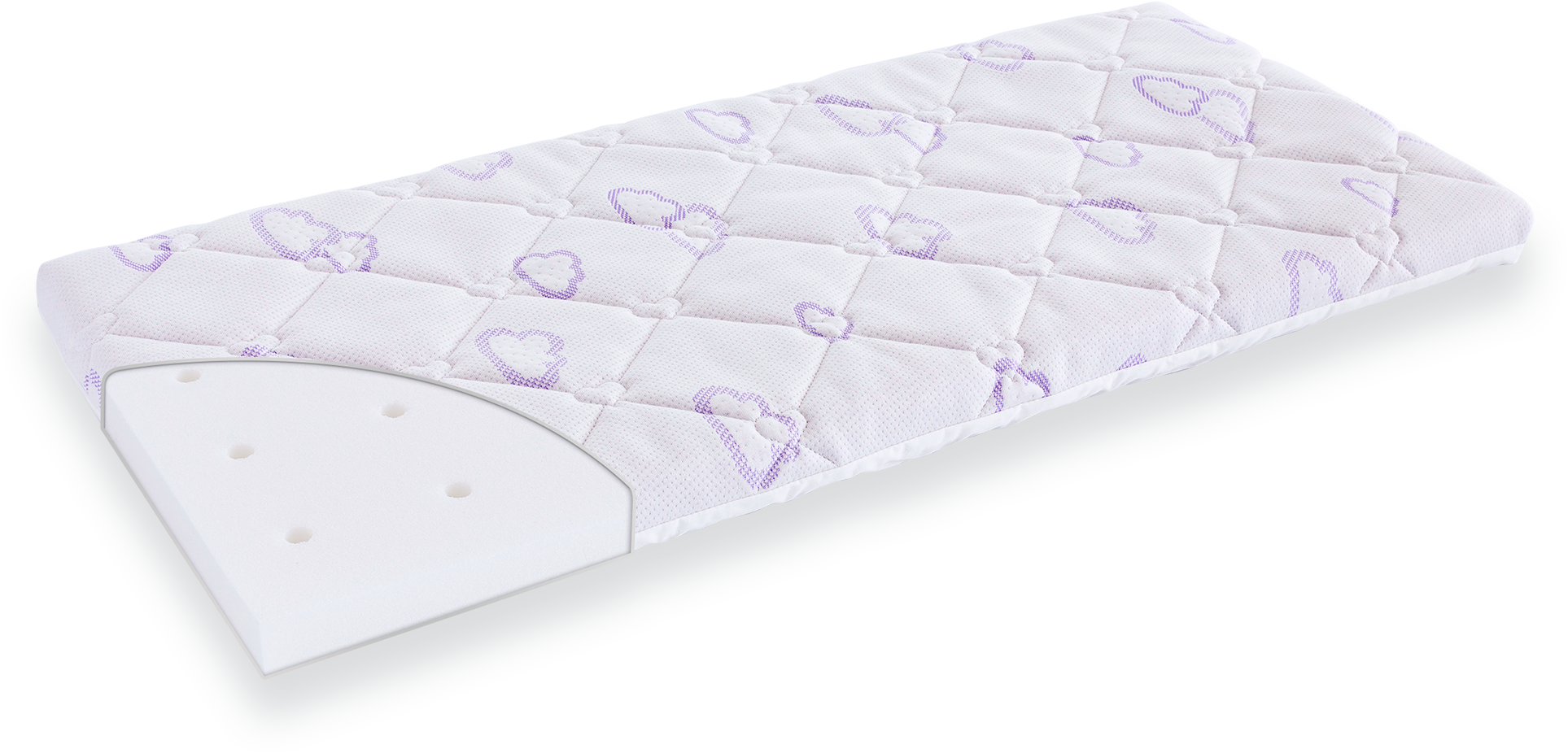Träumeland Babymatratze "WIEGE Sleepy passend für BabyBay Midi Größe 40 x 80 x 5 cm (eckig)" 5 cm hoch Raumgewicht: 25 kg/m³ 1-tlg., 1 Stk. tlg.