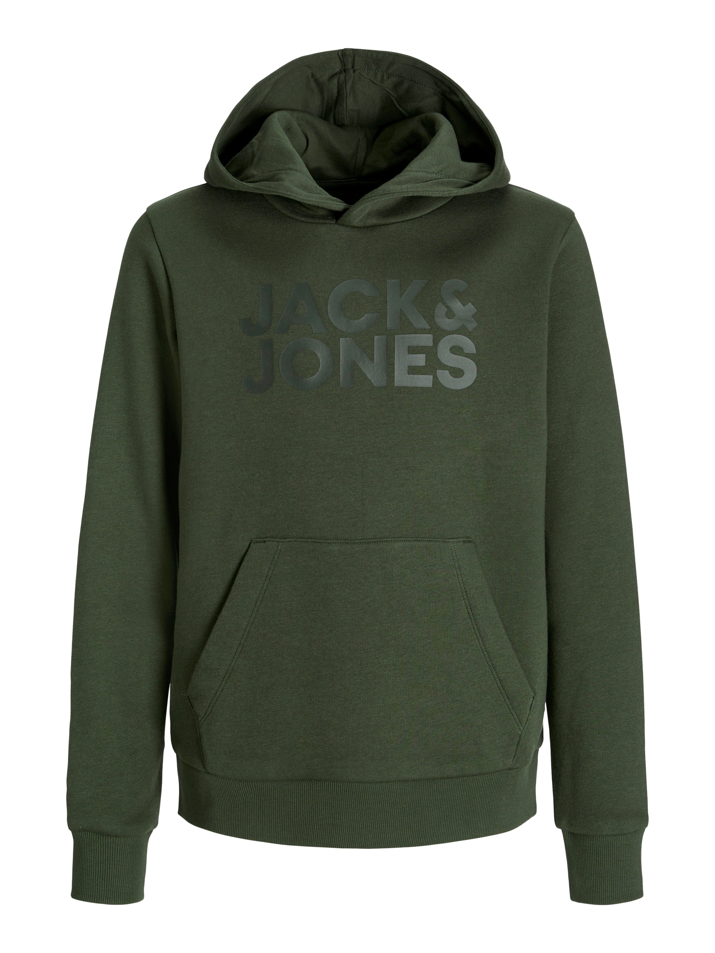 Jack & Jones Junior Kapuzensweatshirt »JJECORP mit Druck, Kängurutasche, pflegeleicht«, Baumwollmischung, regular fit
