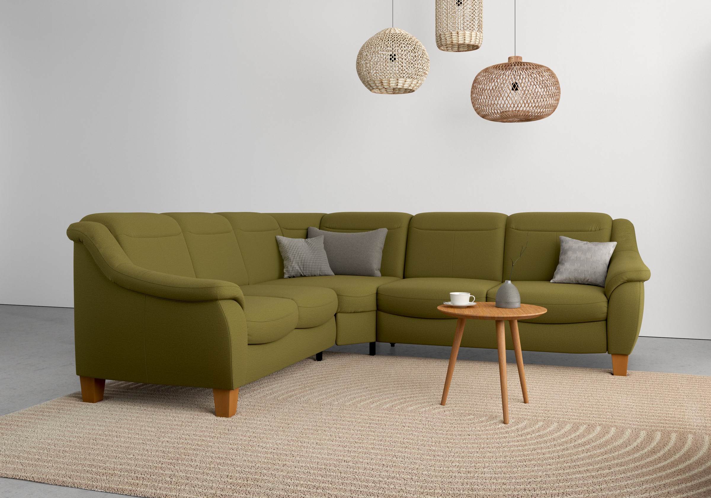 OTTO home Ecksofa "Caldera L-Form" Federkern, optional Kopfteilverstellung, Schlaffunktion & Bettkasten